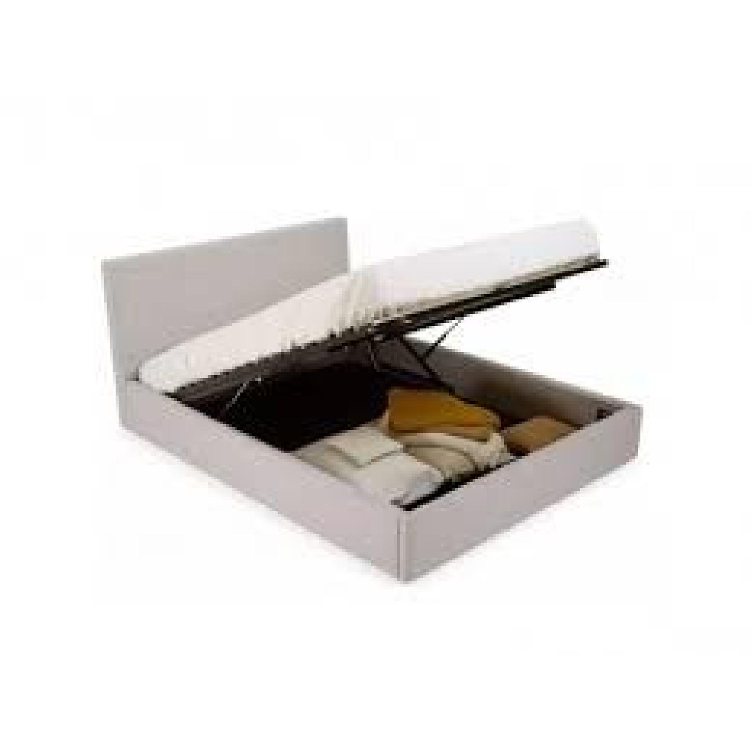 ABC Carpet & Home Grey Upholstered Queen Storage Bed - image-2
