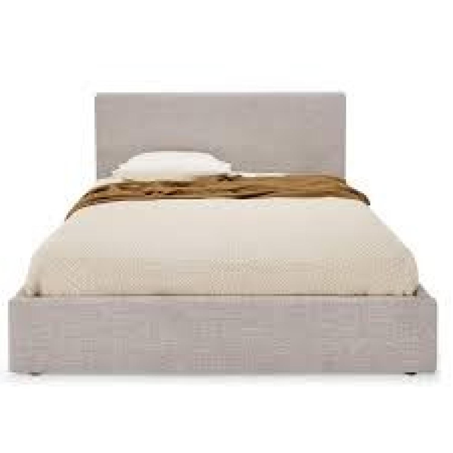 ABC Carpet & Home Grey Upholstered Queen Storage Bed - image-0