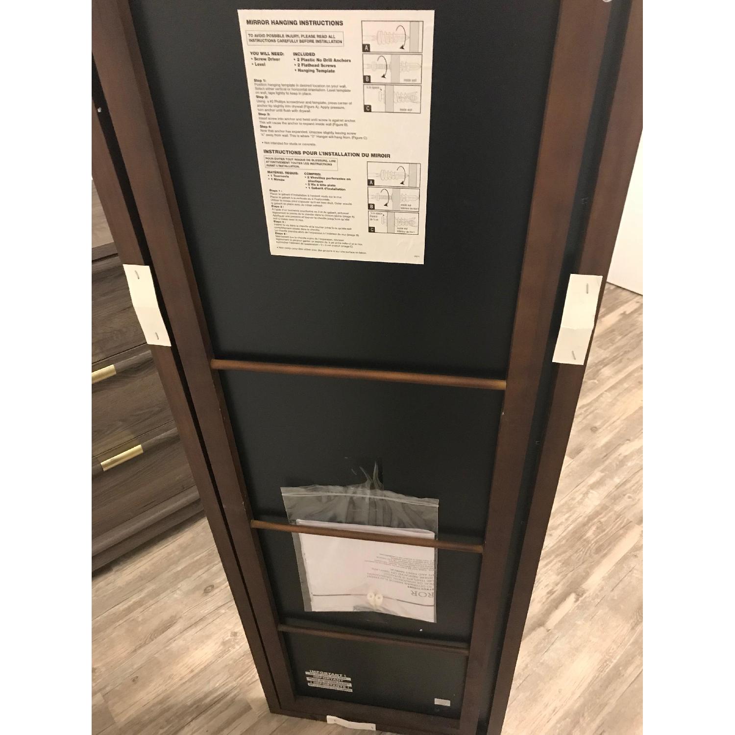Target Wood Ladder Standing Floor Mirror Aptdeco