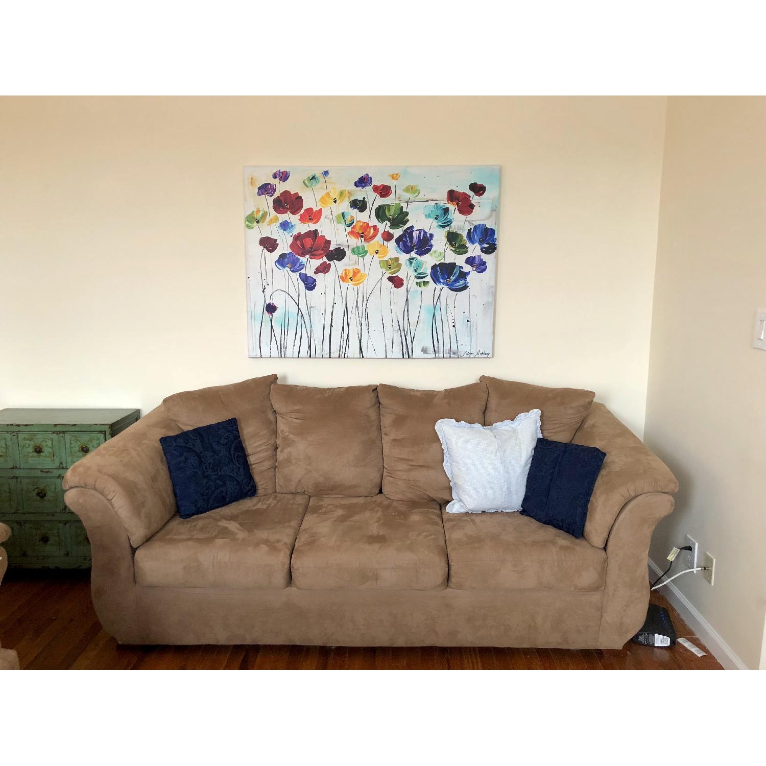 Value City Furniture Adrian Sofa in Taupe - image-2