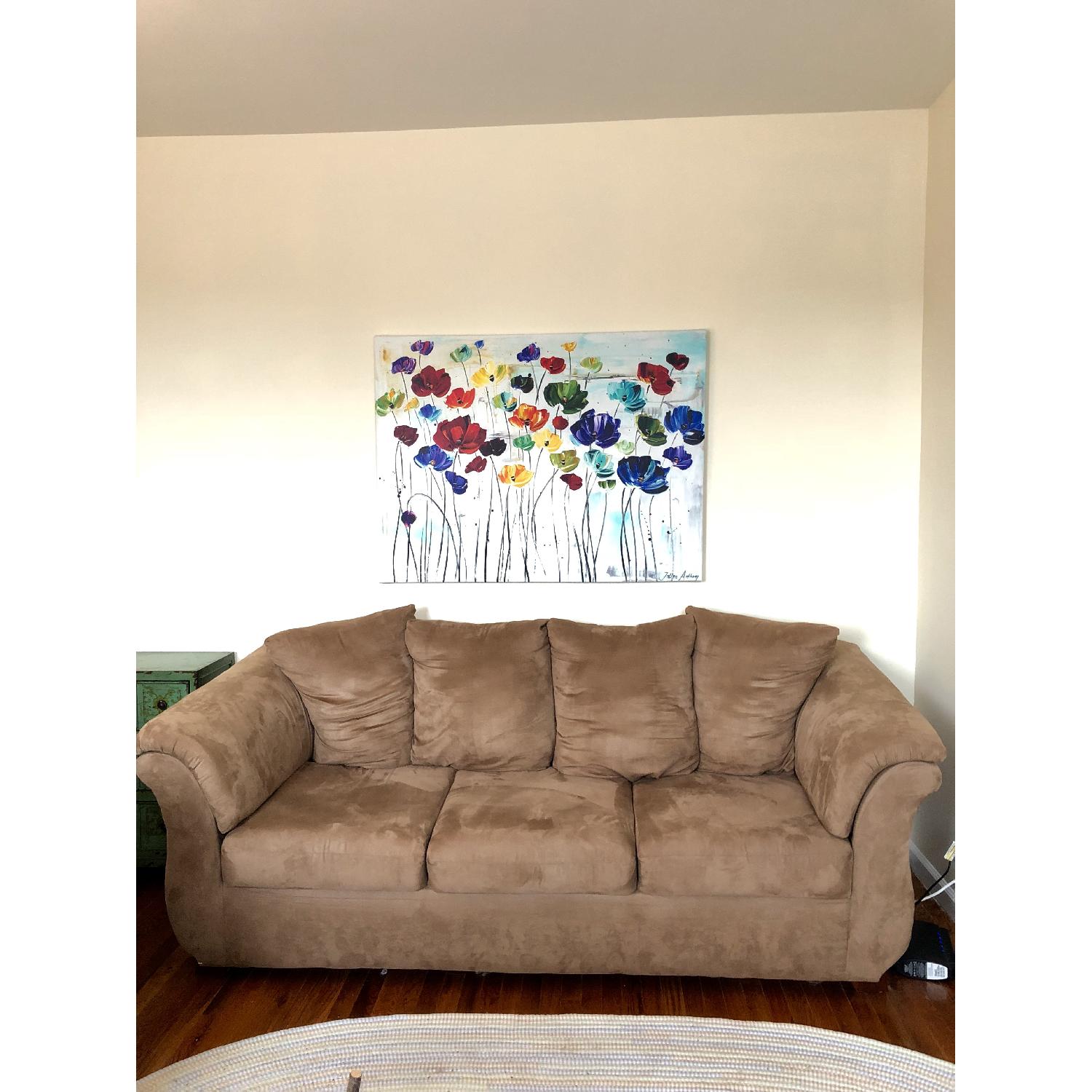 Value City Furniture Adrian Sofa in Taupe - image-4