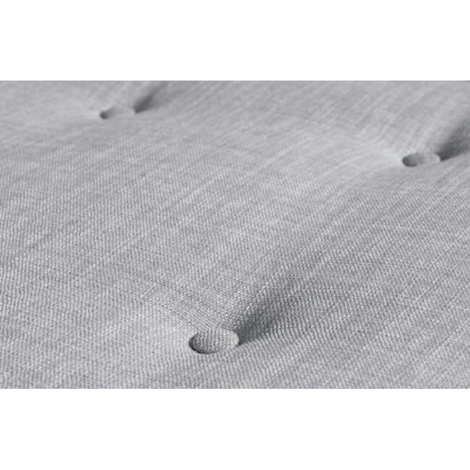 World Market Dove Gray Woven Apel Sofa - image-1