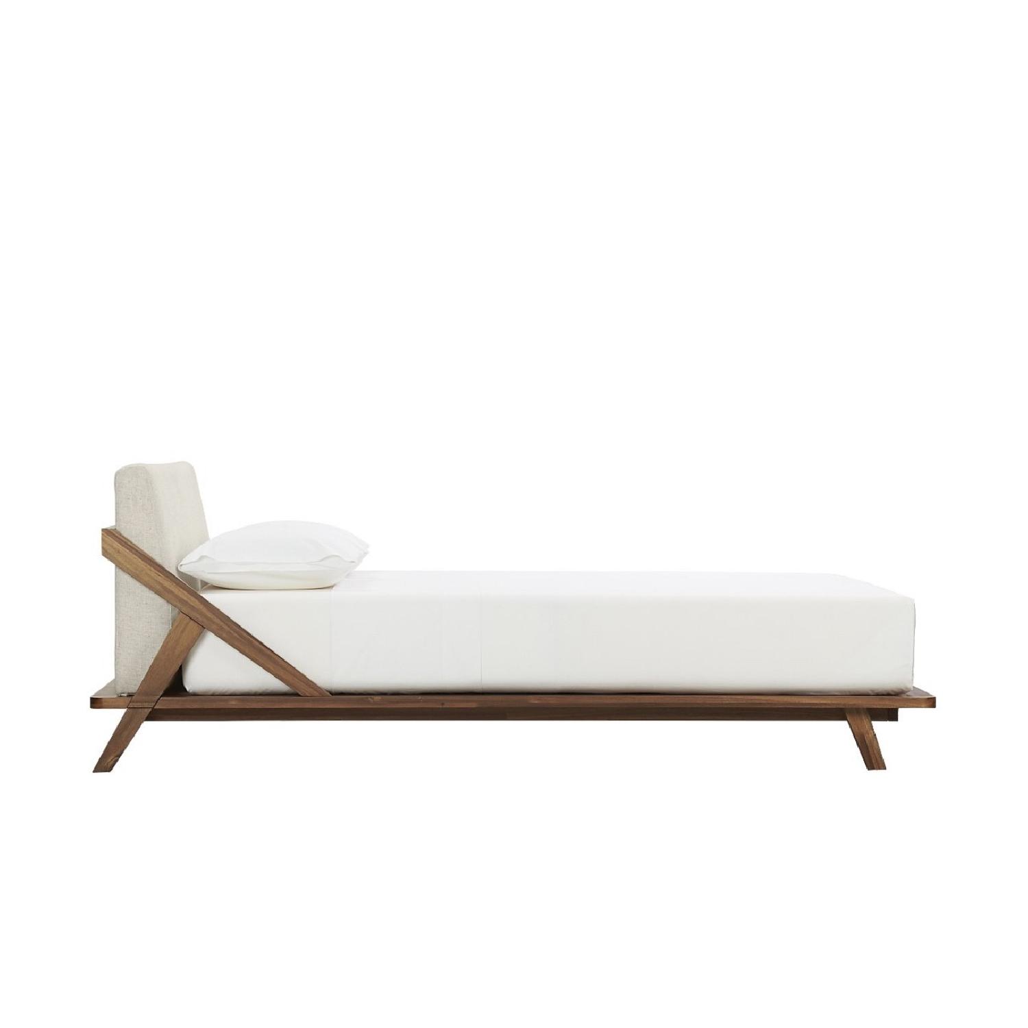 CB2 Drommen Acacia Wood Queen Bed AptDeco
