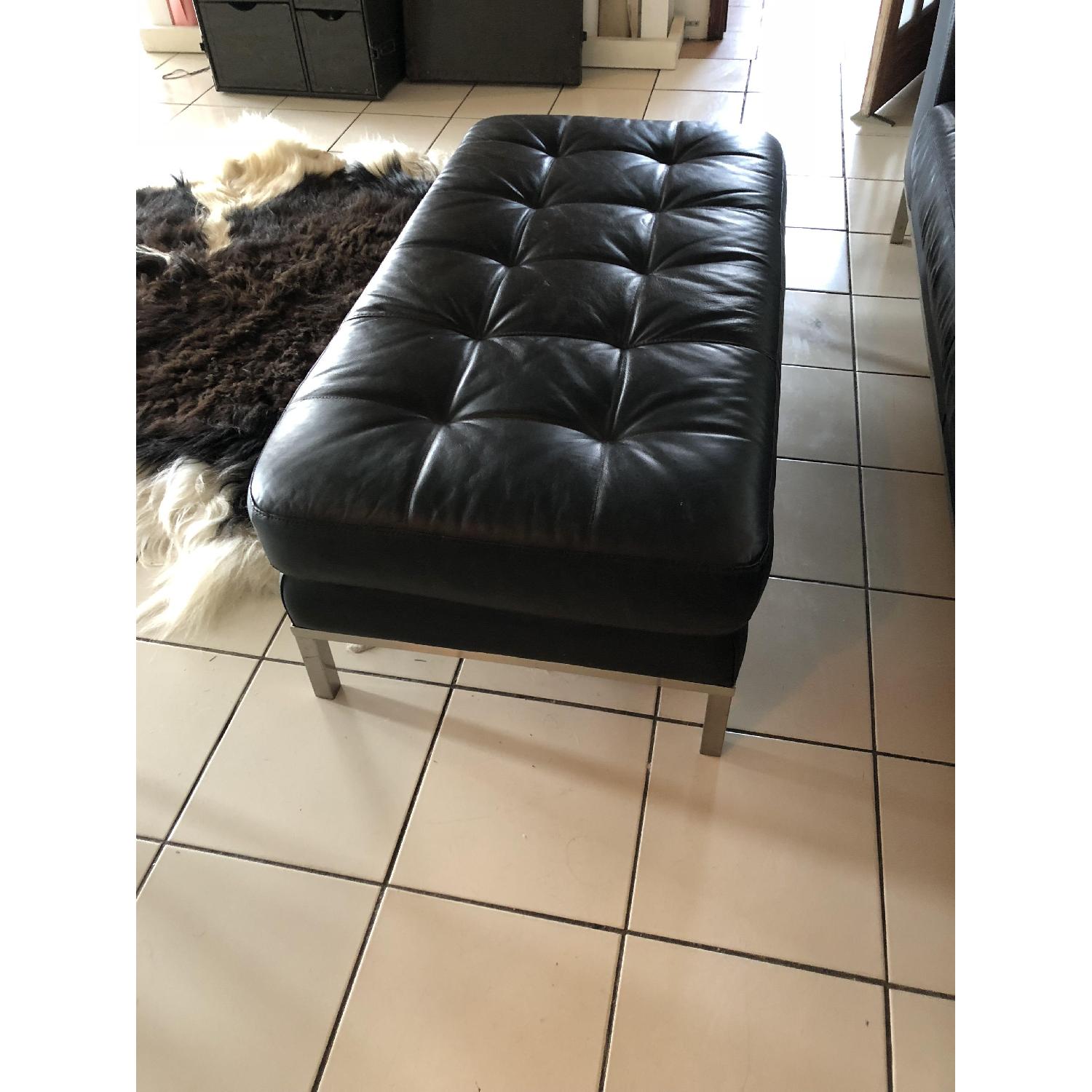 Italsofa Italian Leather Sofa & Ottoman - image-4