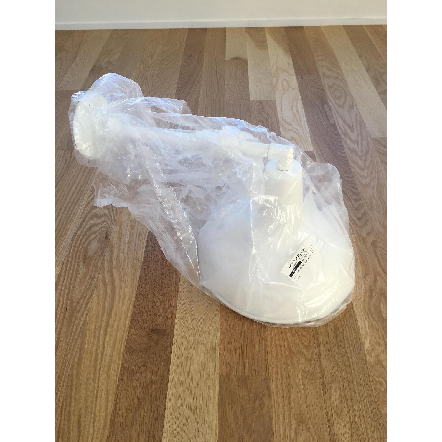 Schoolhouse Factory Modern No. 4 Outdoor Sconce in White - image-4