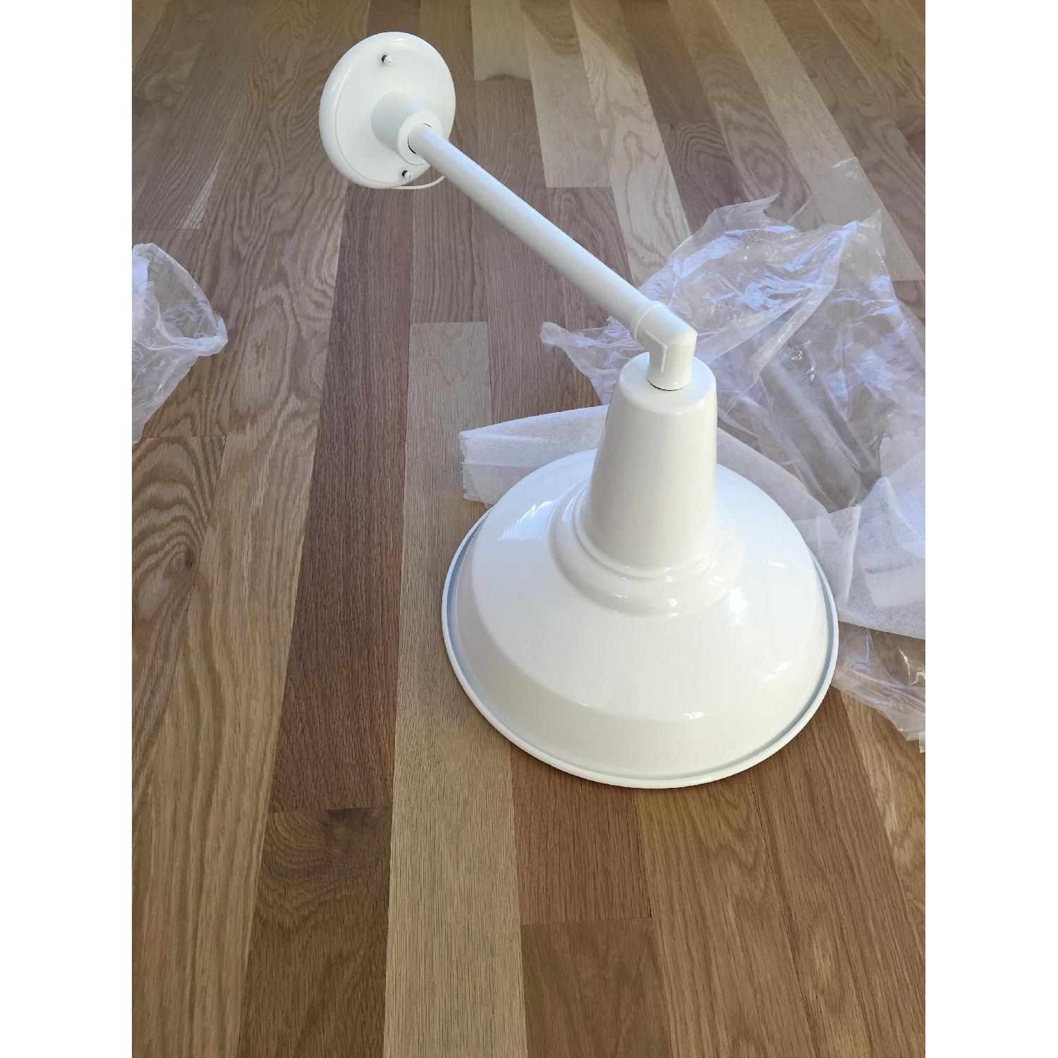 Schoolhouse Factory Modern No. 4 Outdoor Sconce in White - image-5