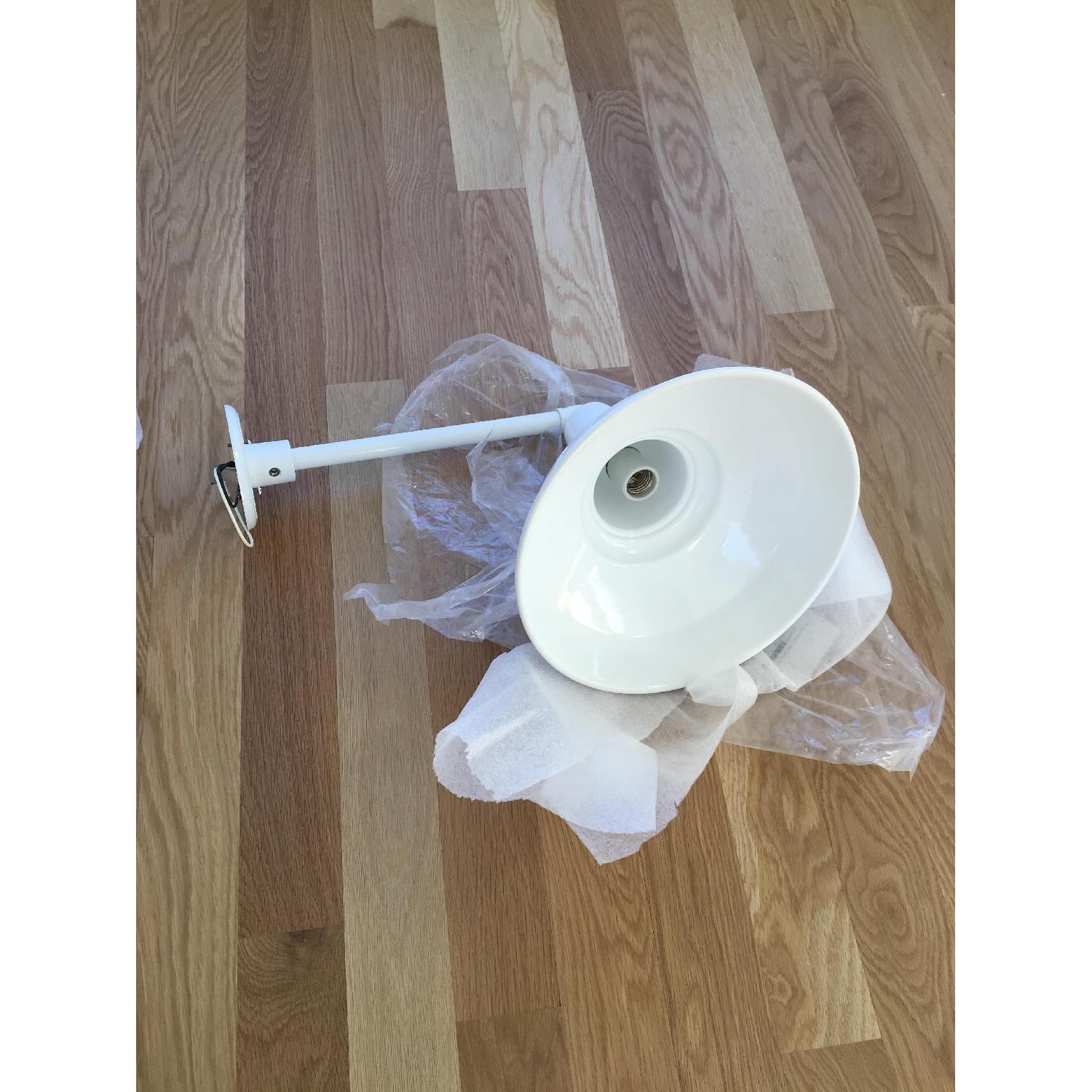 Schoolhouse Factory Modern No. 4 Outdoor Sconce in White - image-7