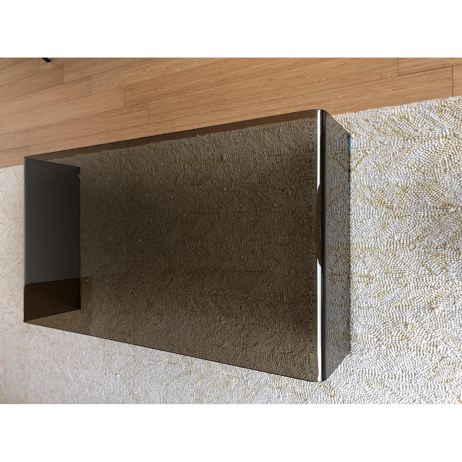 Natuzzi Custom Smoked Glass Coffee Table - image-3