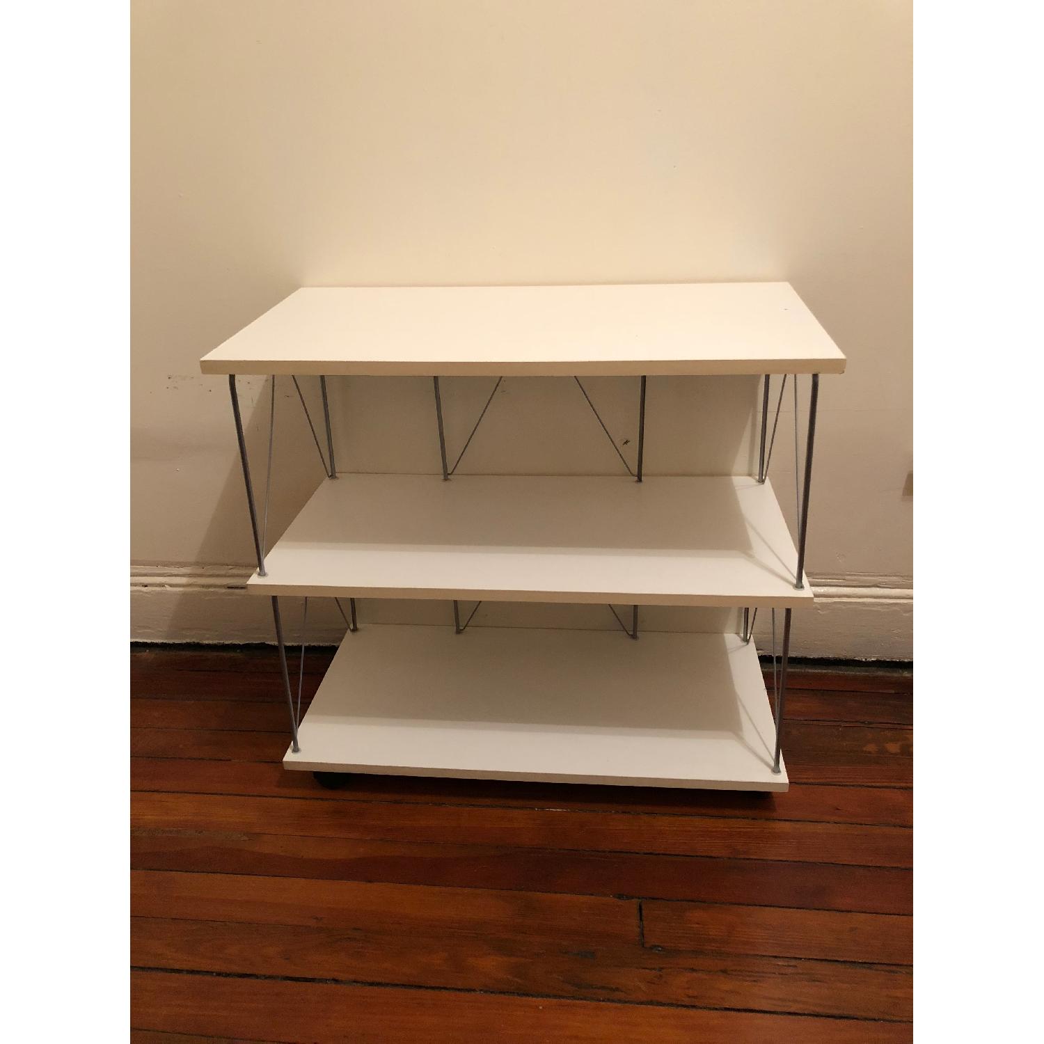 Container Store Shelving Unit w/ Locking Wheels - image-1