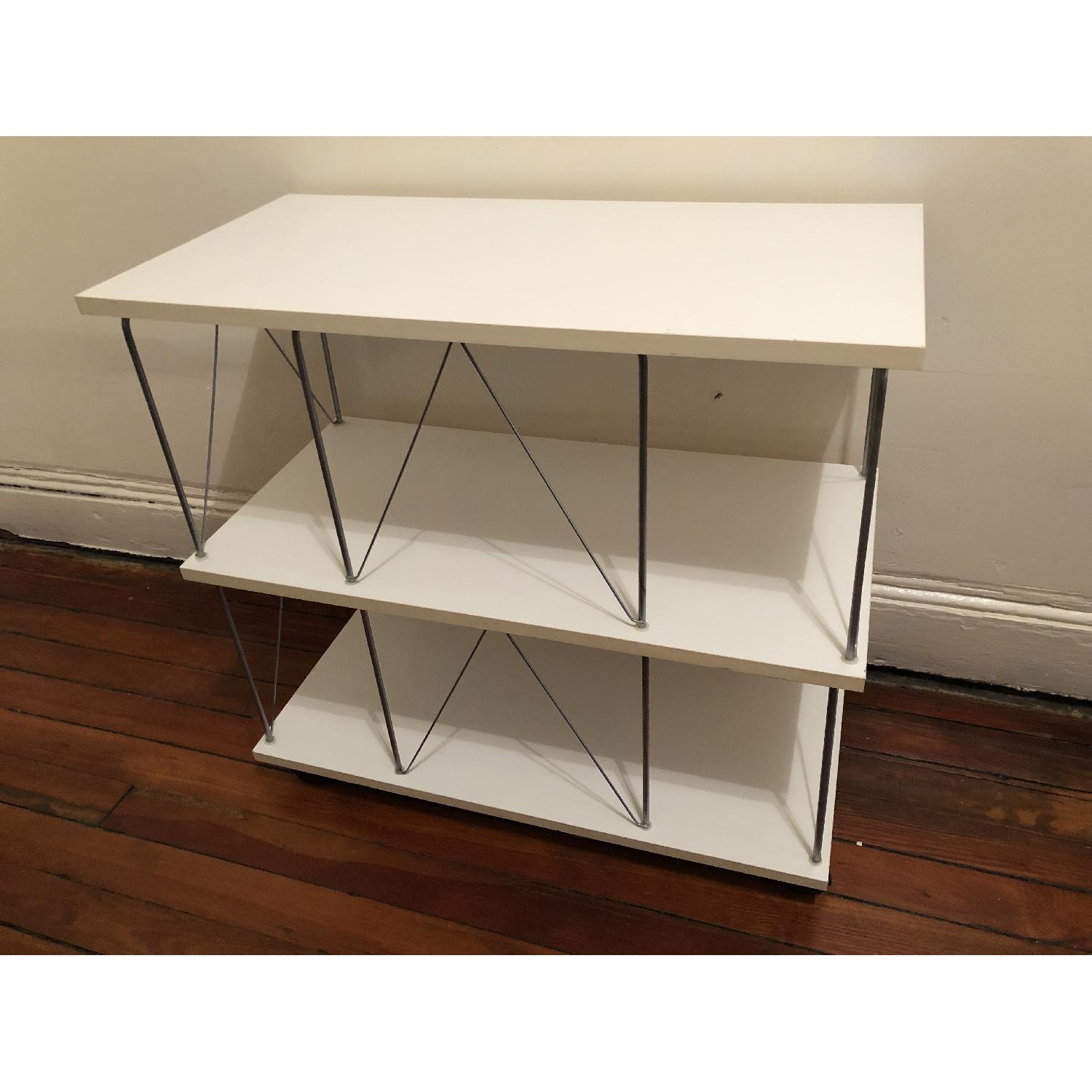Container Store Shelving Unit w/ Locking Wheels - image-4