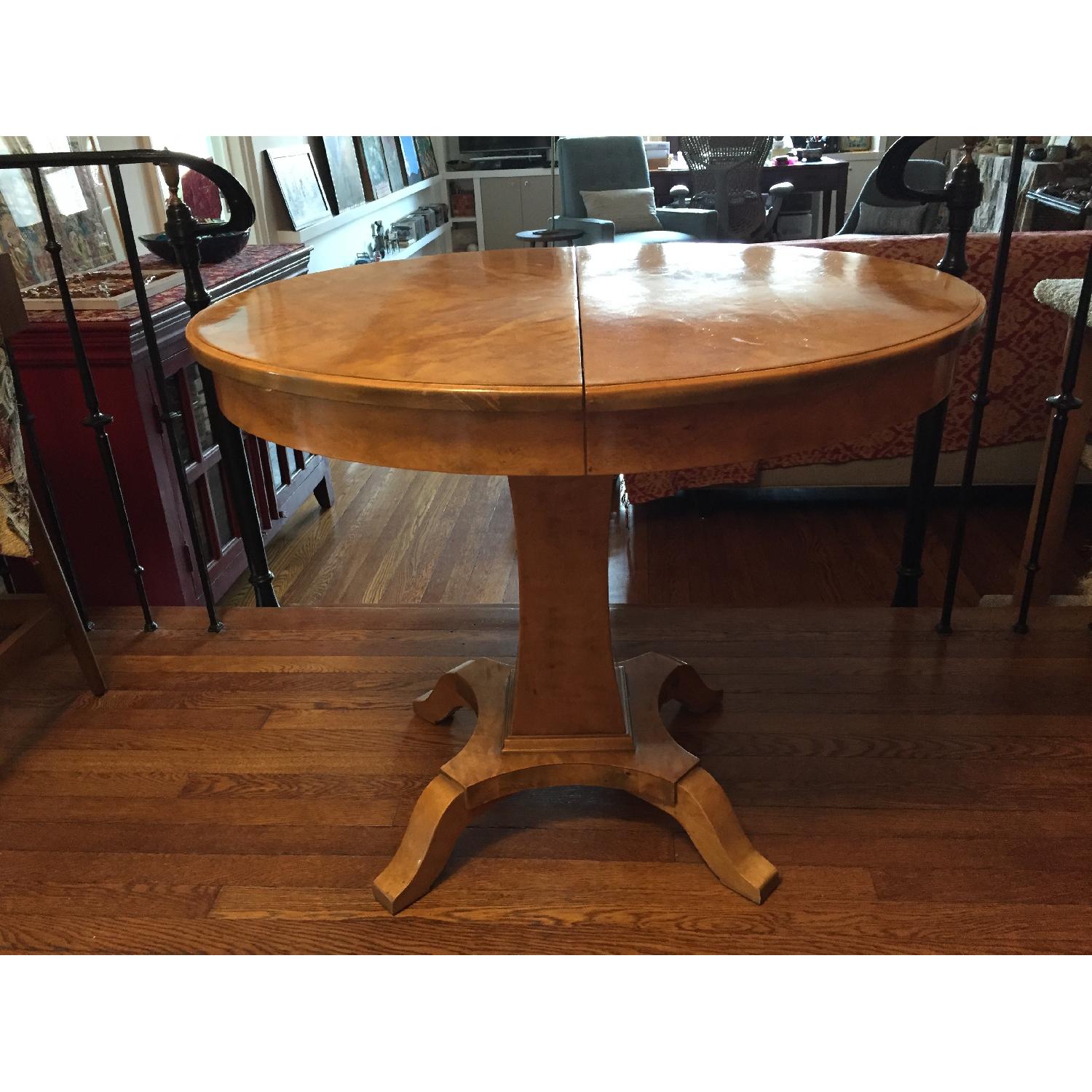 Biedermeier Oval Dining Table w/ 2 Leaves - image-1