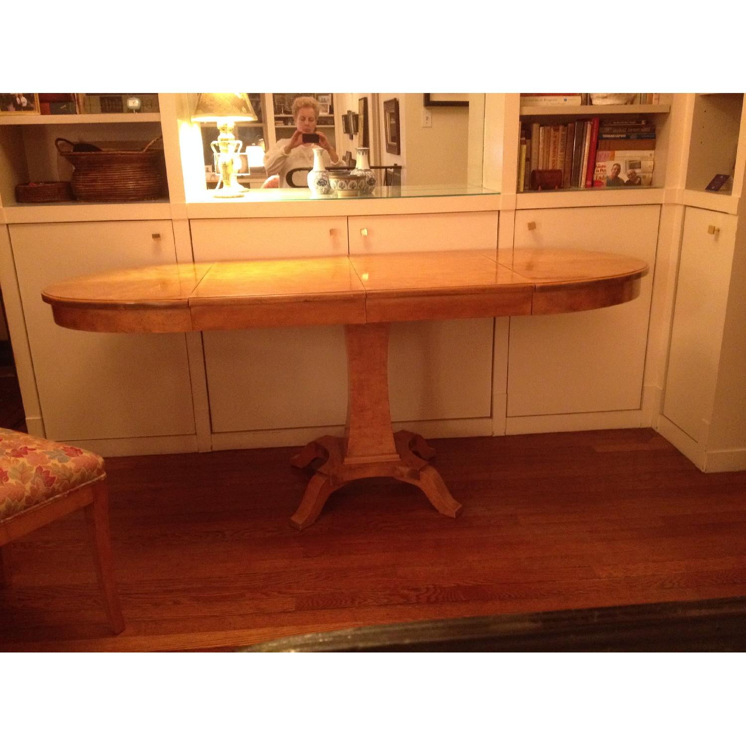 Biedermeier Oval Dining Table w/ 2 Leaves - image-2