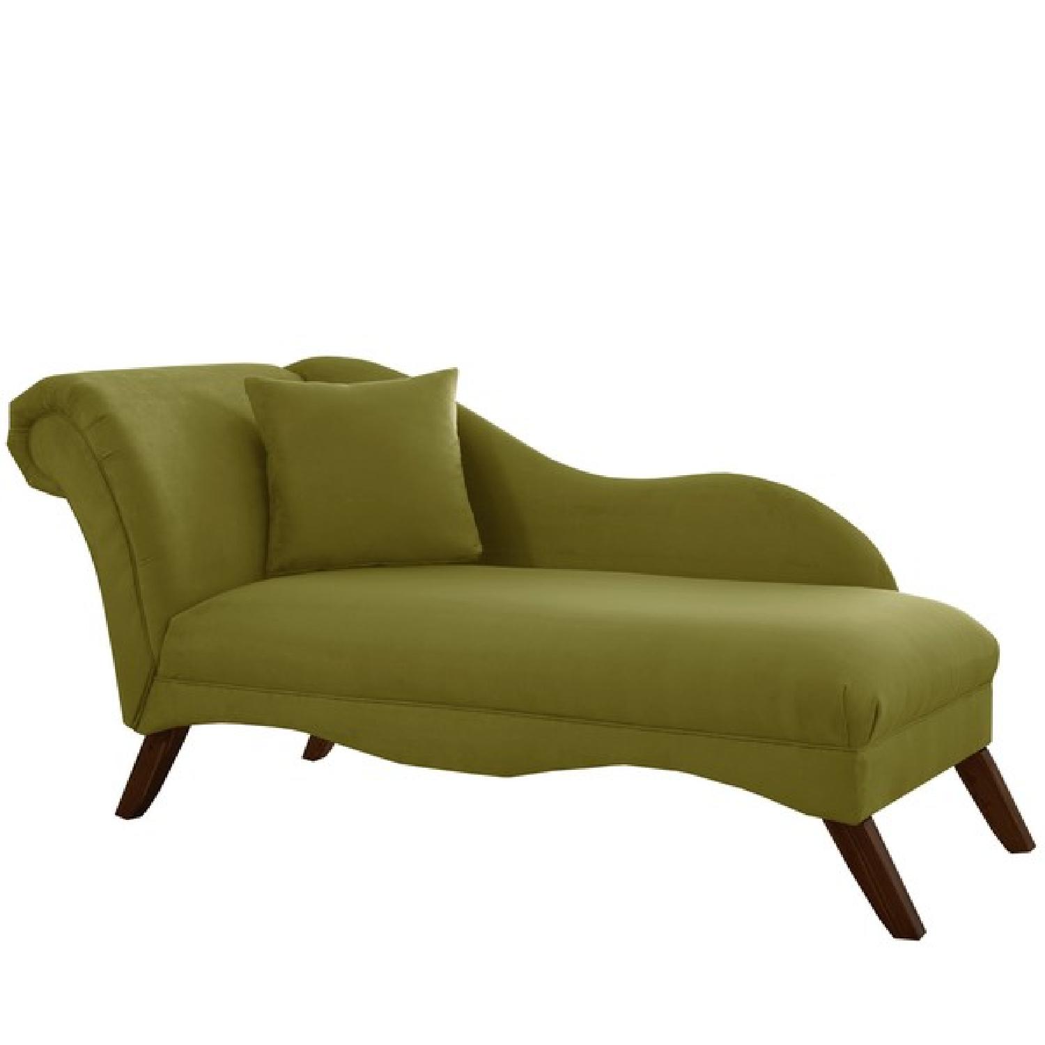 Skyline Furniture Green Chaise Lounge - AptDeco
