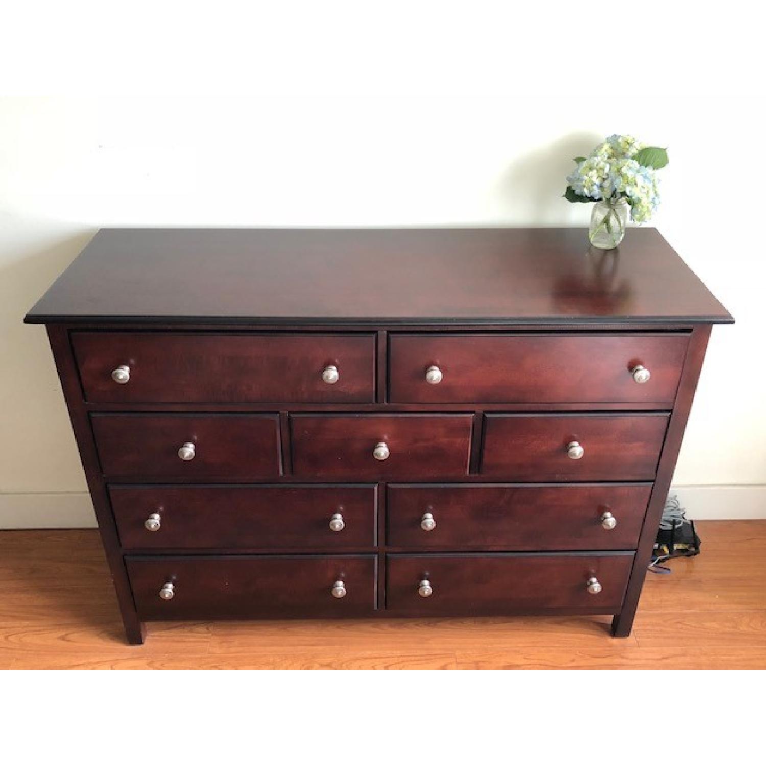 Cresent Furniture Dark Brown Wide Dresser - image-1