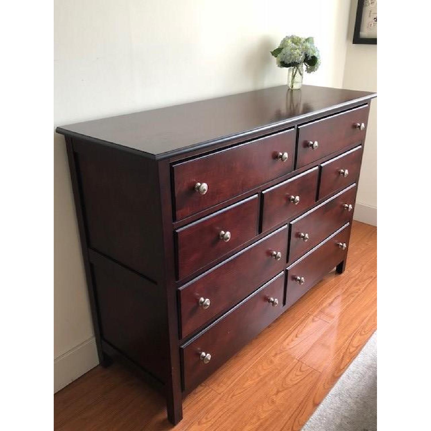 Cresent Furniture Dark Brown Wide Dresser - image-2