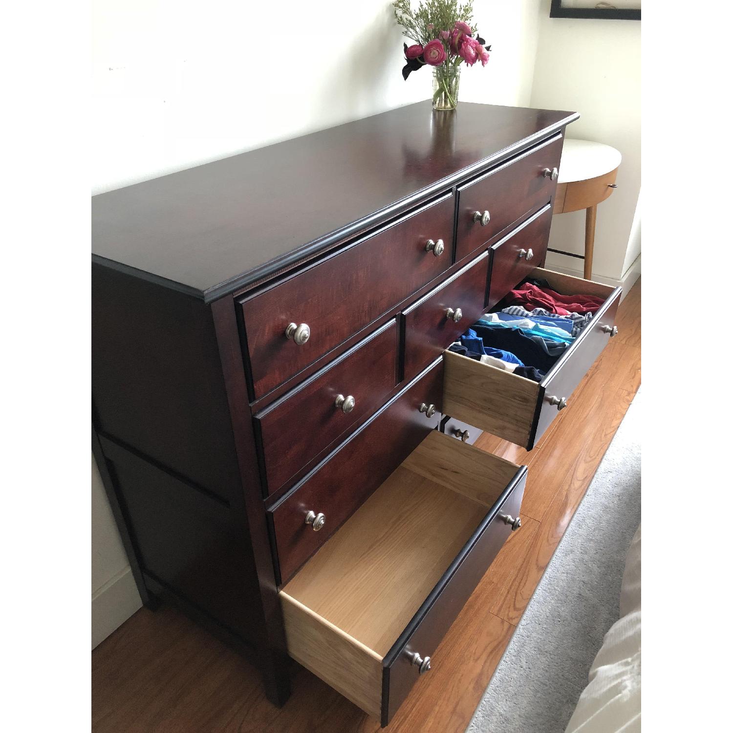 Cresent Furniture Dark Brown Wide Dresser - image-6