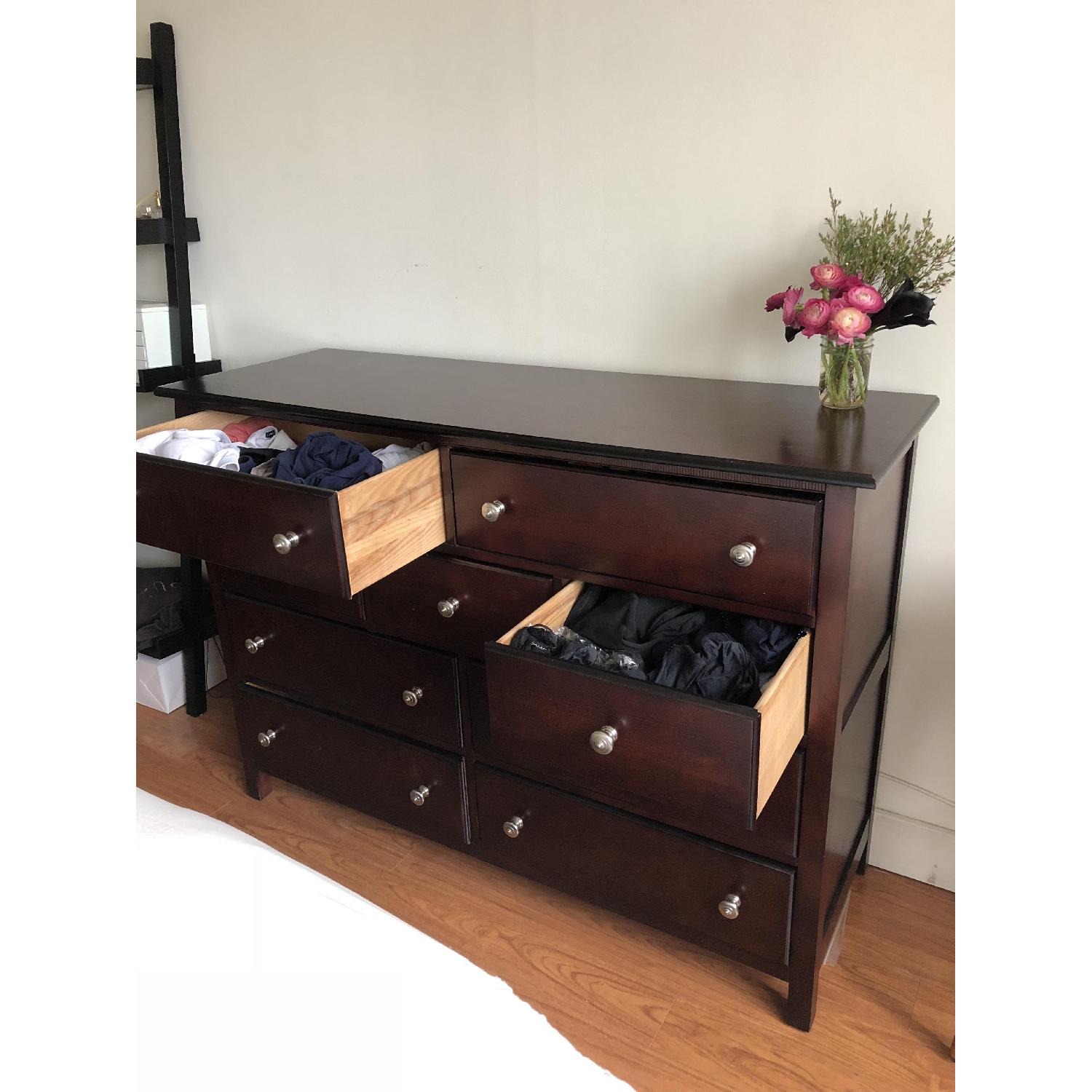 Cresent Furniture Dark Brown Wide Dresser - image-8