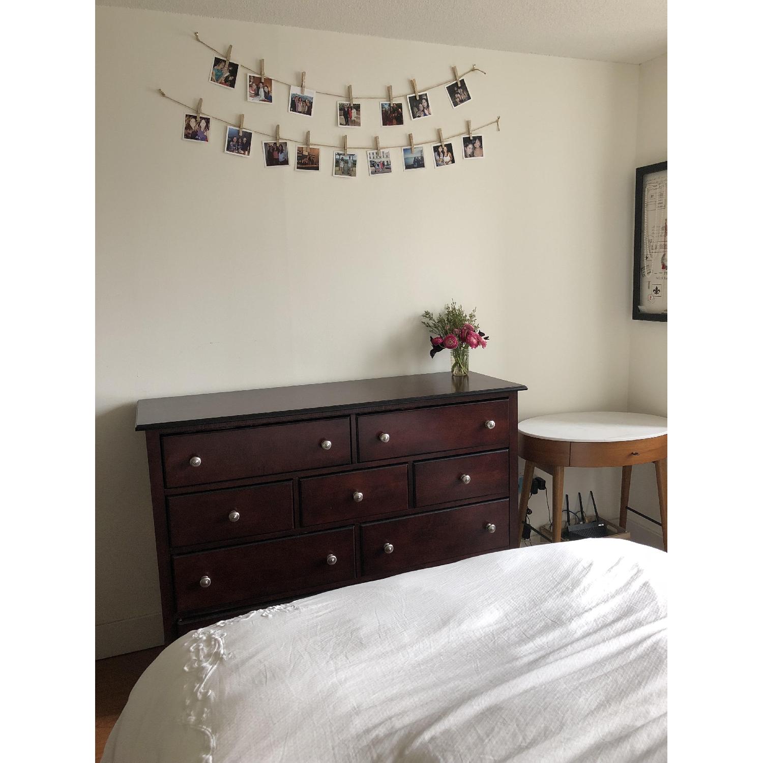 Cresent Furniture Dark Brown Wide Dresser - image-11