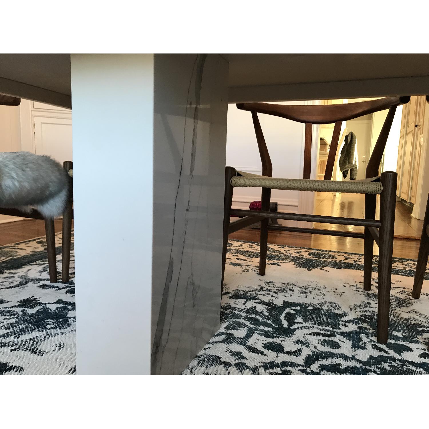 Custom Marble Quartz Slab Style Dining Table - image-10