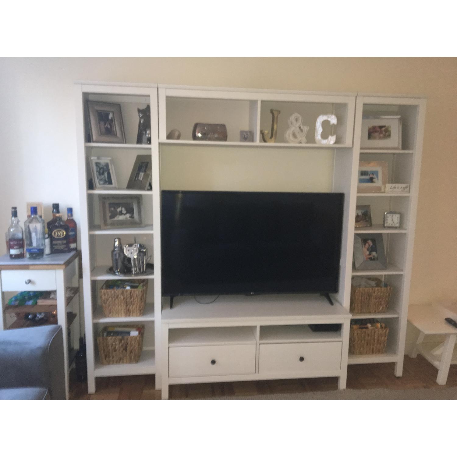 Ikea Hemnes White Entertainment Center - image-1