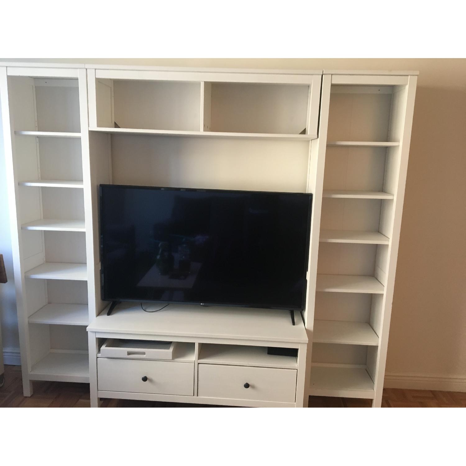 Ikea Hemnes White Entertainment Center - image-3