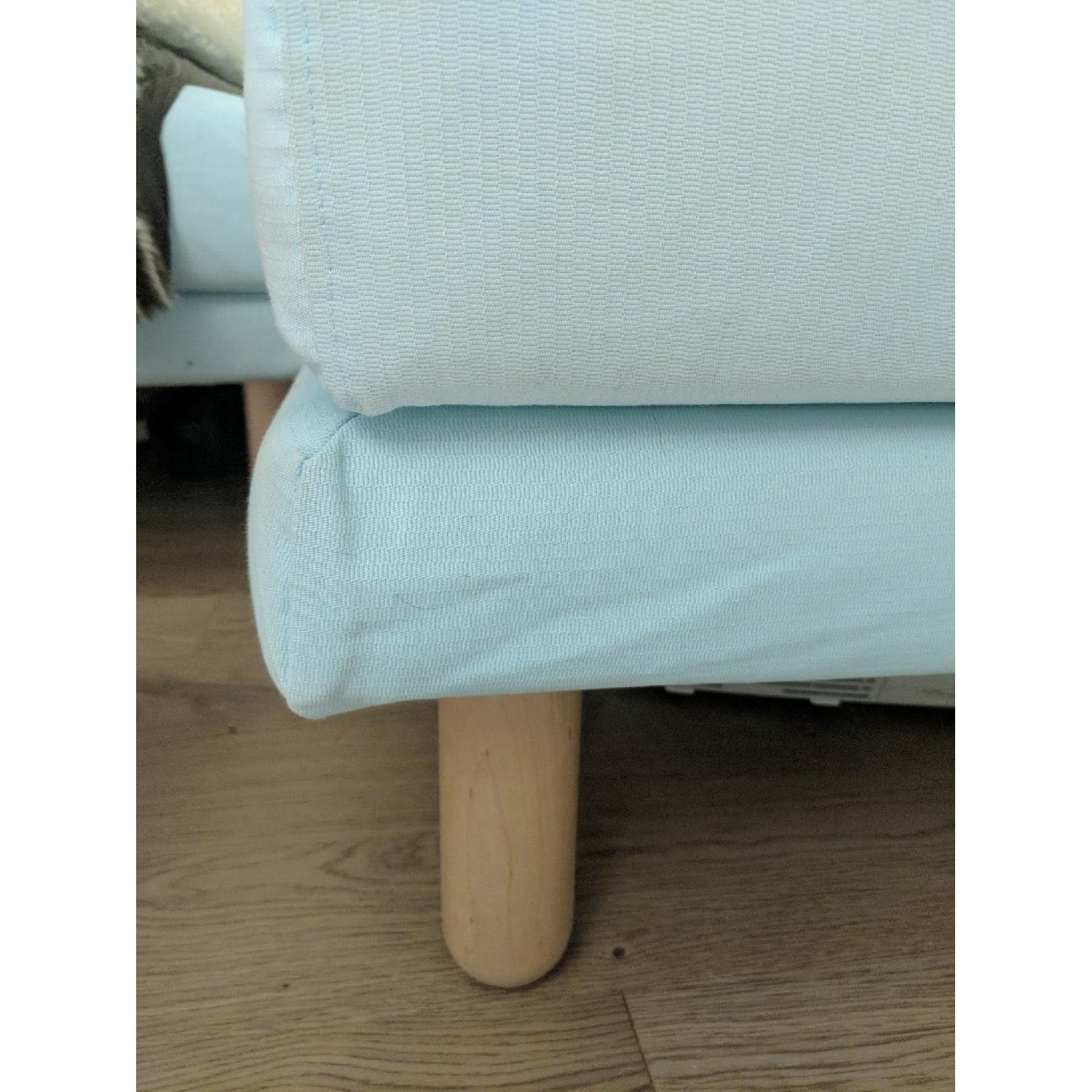 Ikea Norsborg Light Blue Sectional Sofa w/ Chaise - image-3