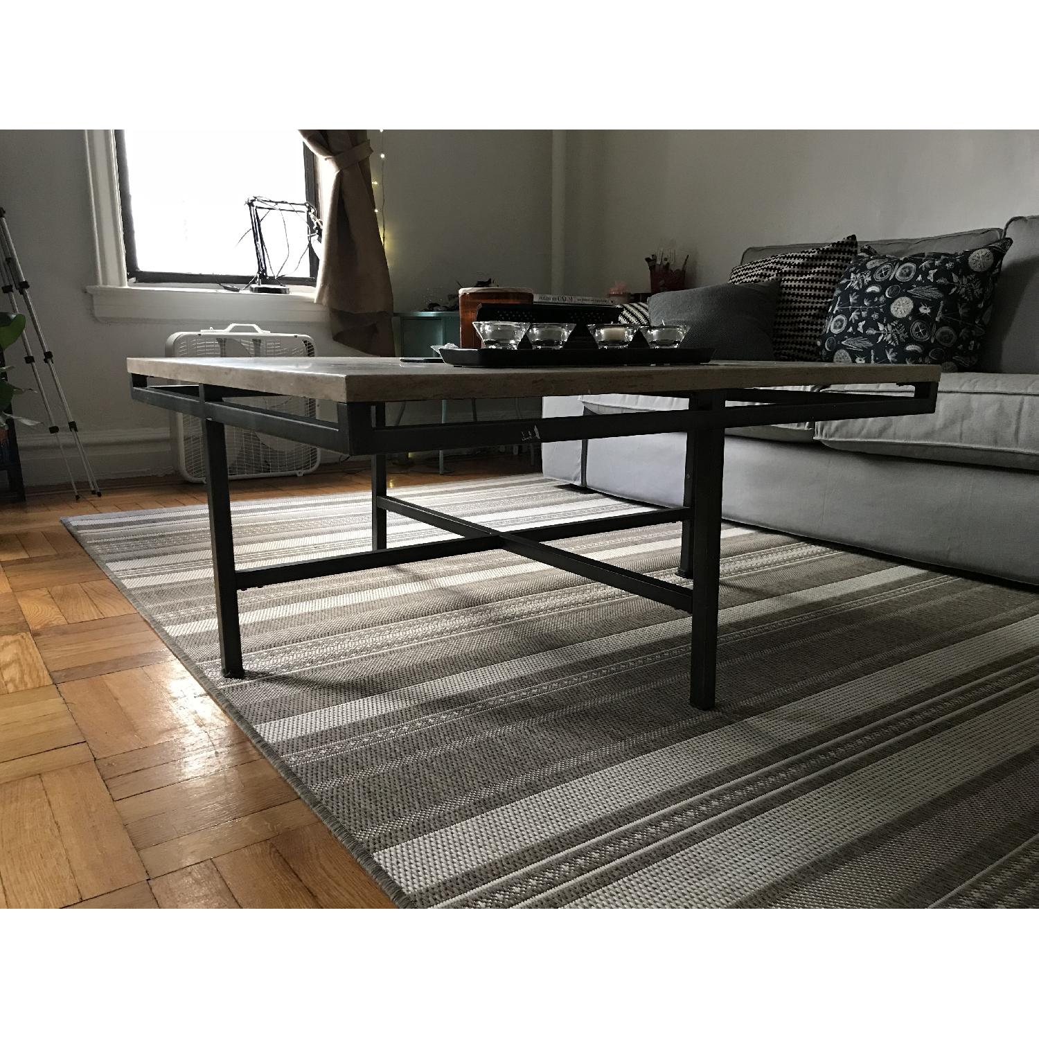 Marble Top Square Coffee Table AptDeco