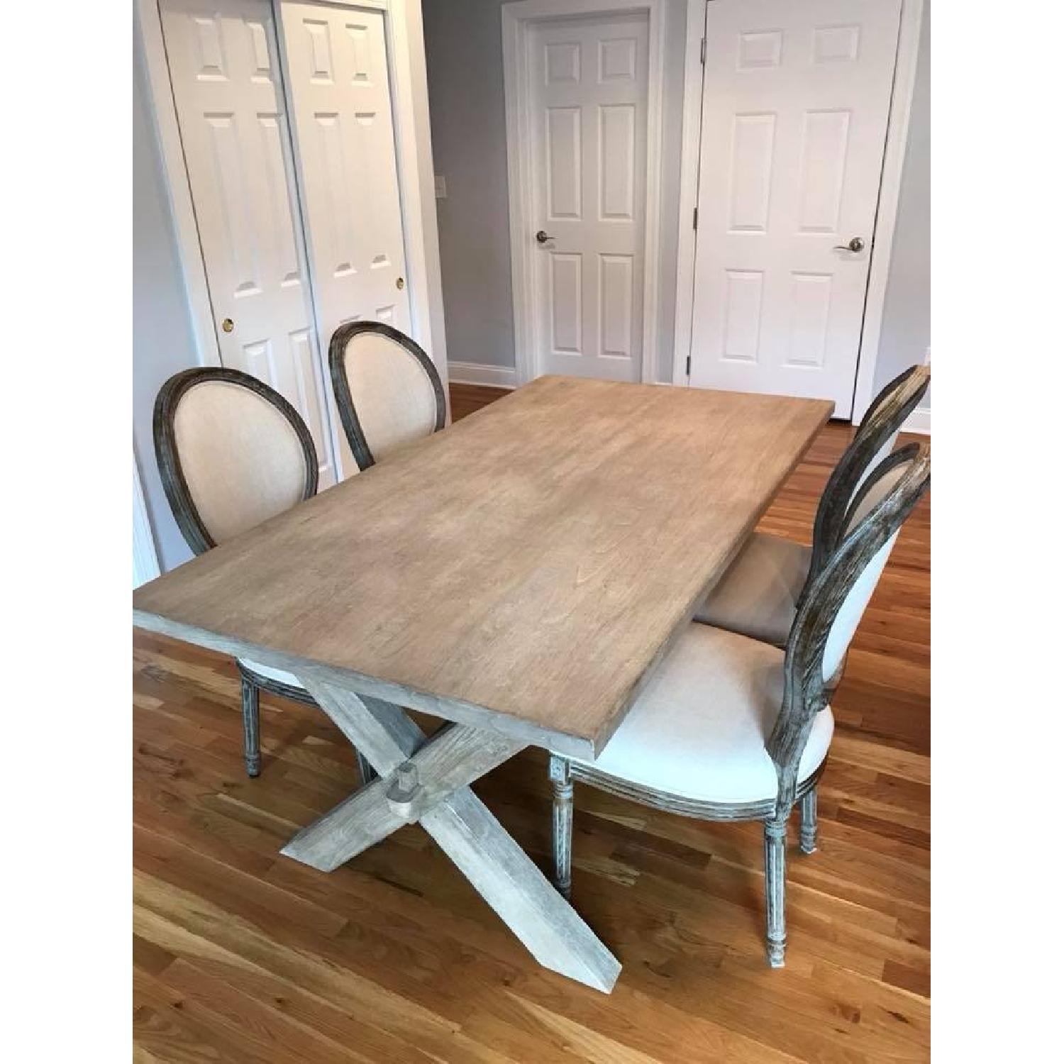 Pottery Barn Toscana Dining Table w/ 4 Chairs - image-1