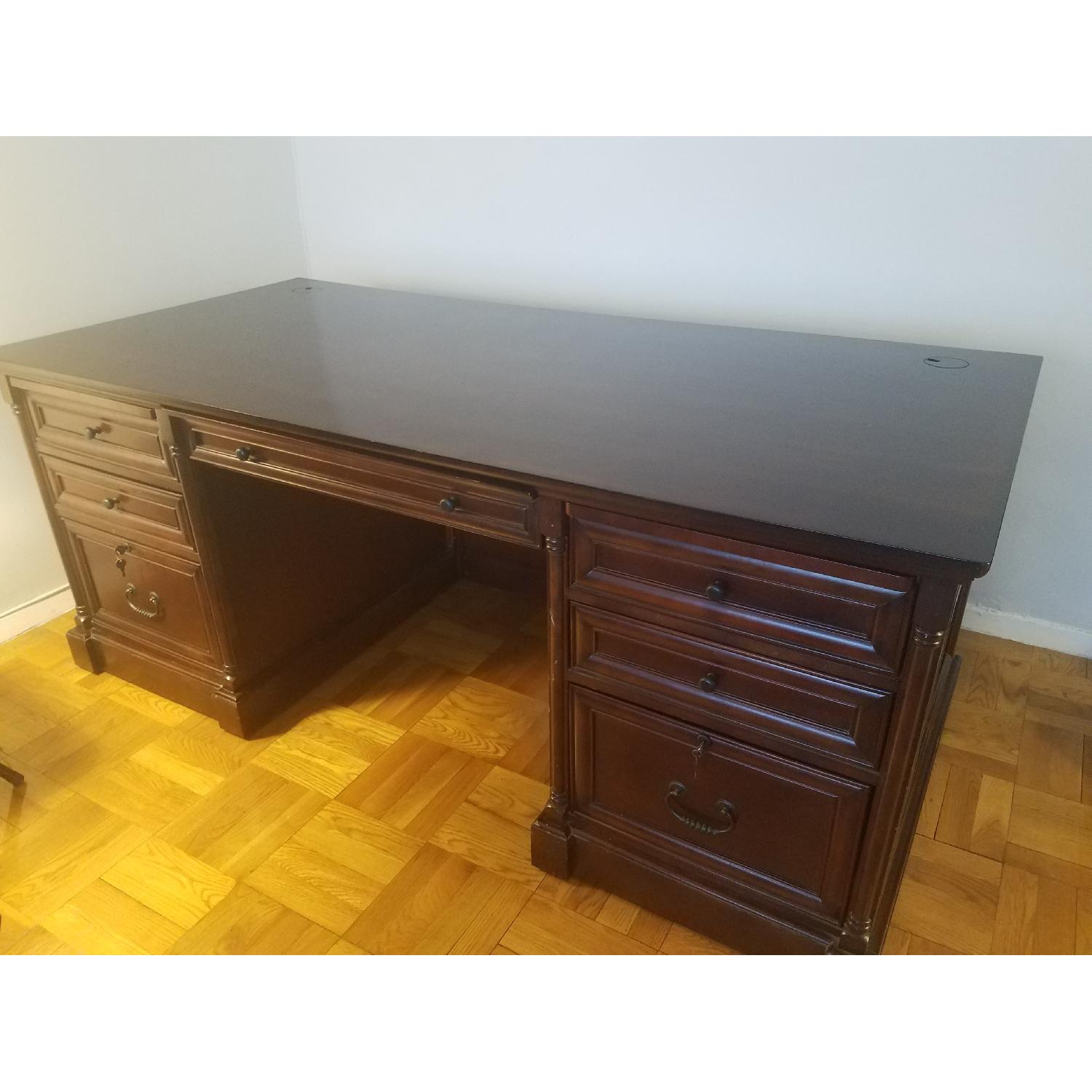 Executive Solid Wood Desk - image-1