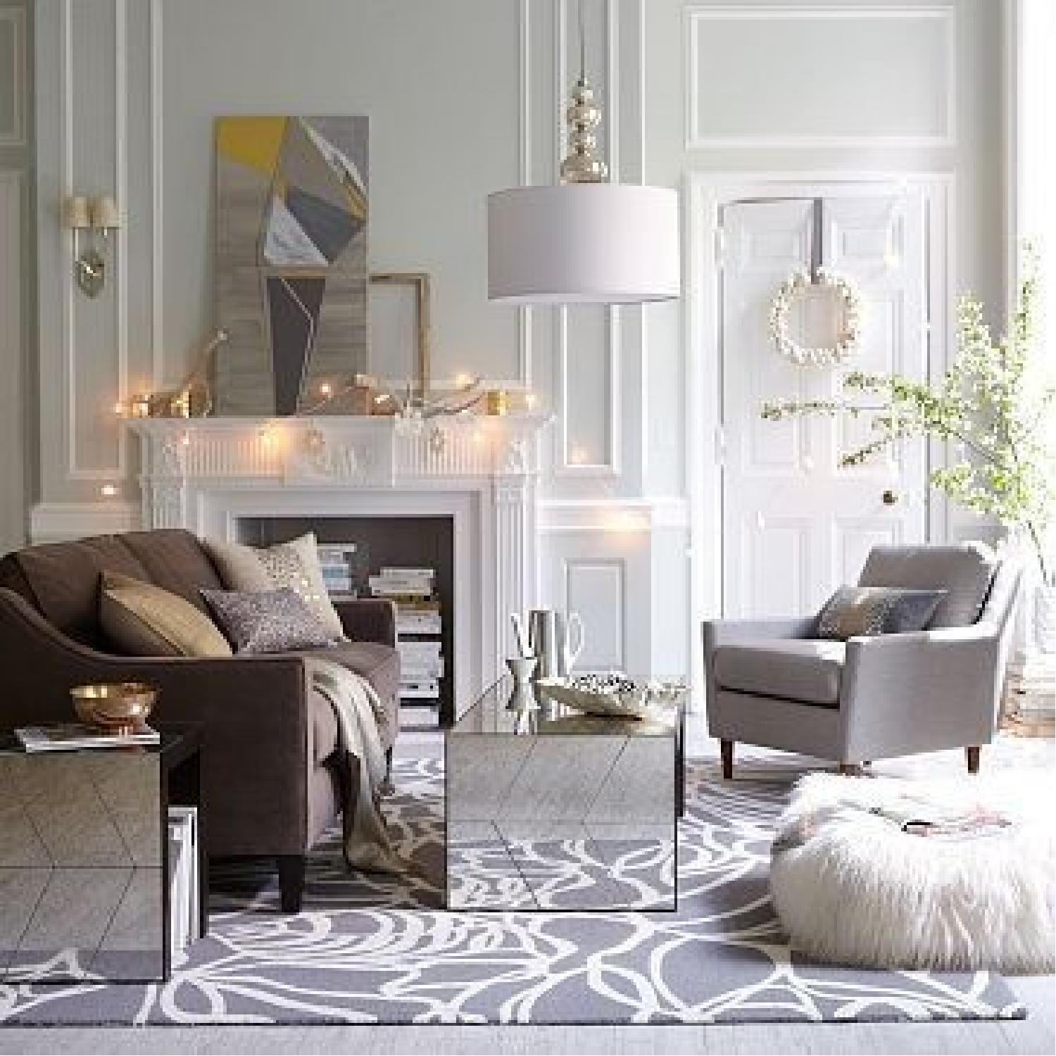 West Elm Herringbone Mirror Coffee Table - image-8