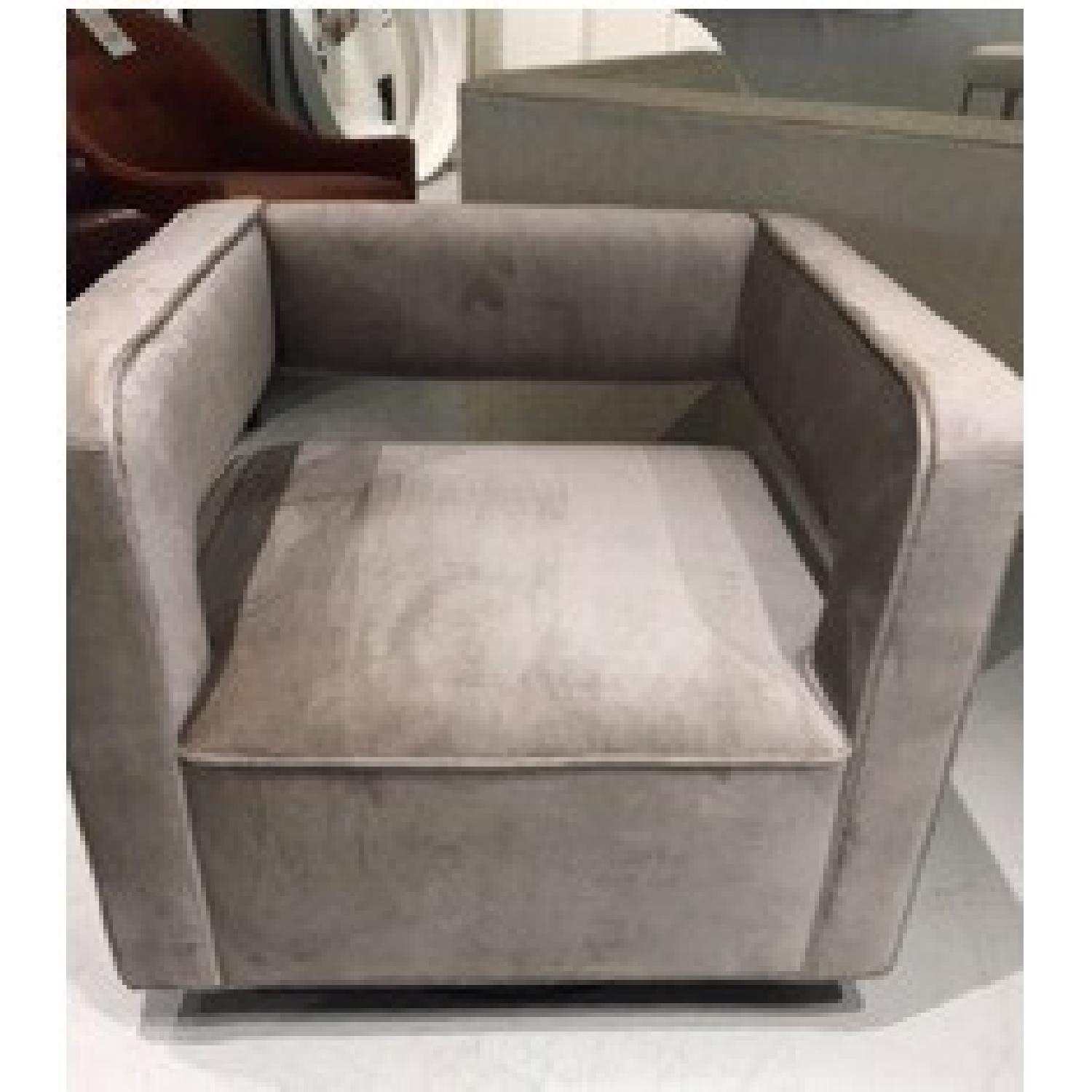 Mitchell Gold + Bob Williams Nico Swivel Chair in Dark Grey - image-3