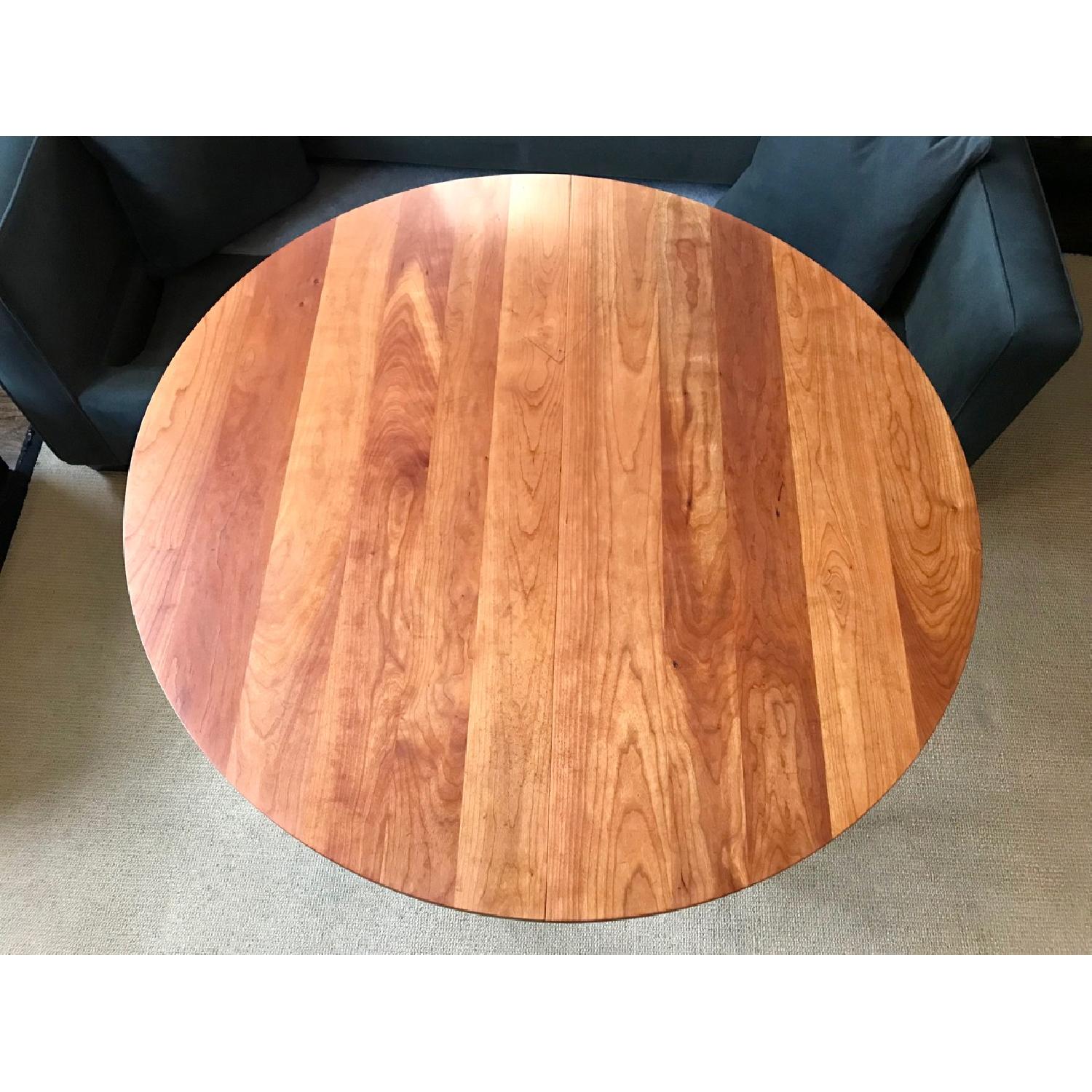 Crate & Barrel Dancer Round Extension Dining Table - image-3
