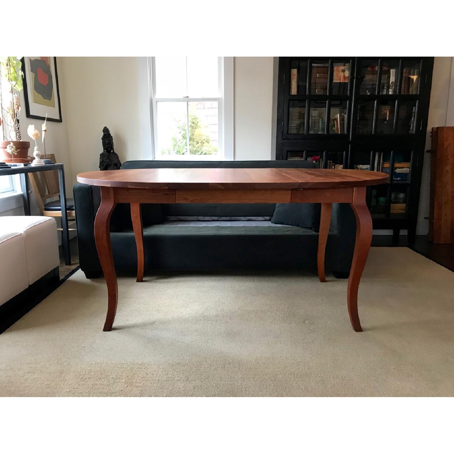 Crate & Barrel Dancer Round Extension Dining Table - image-4