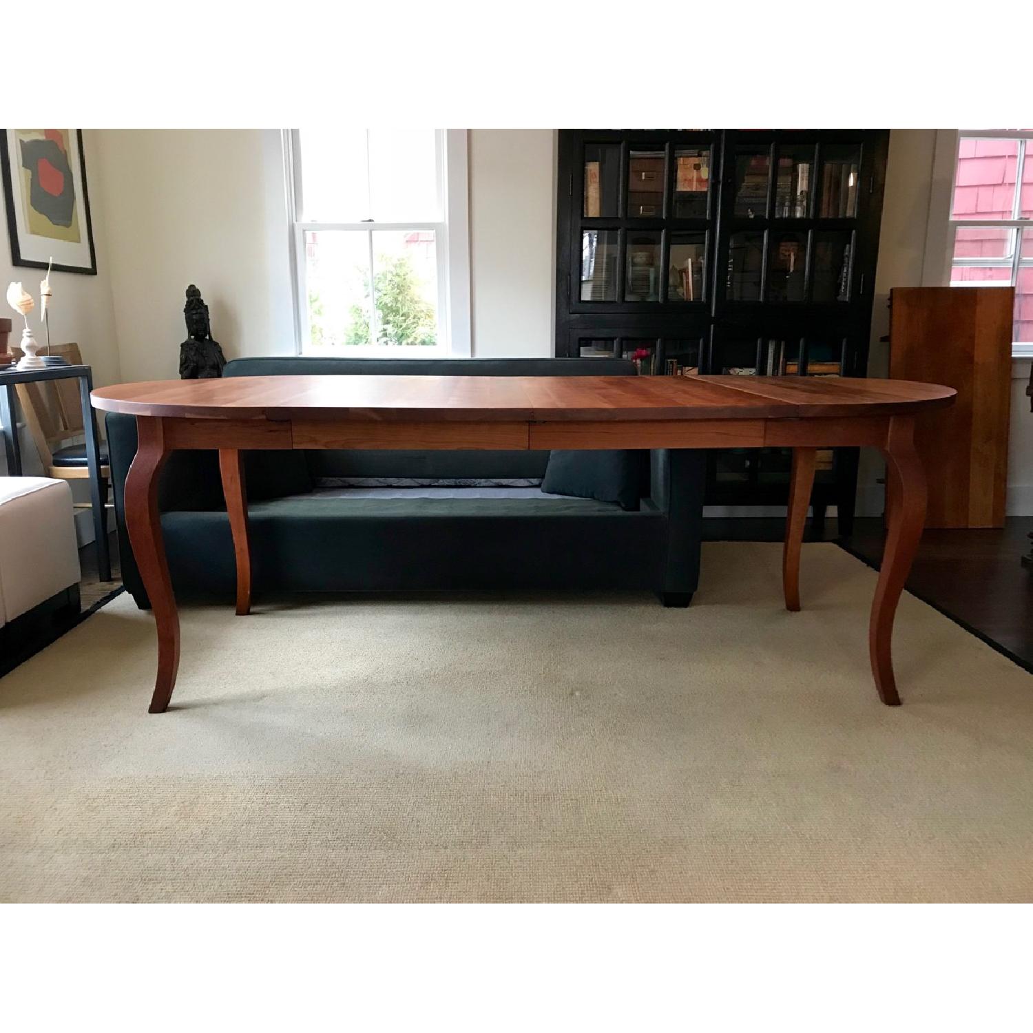 Crate & Barrel Dancer Round Extension Dining Table - image-5