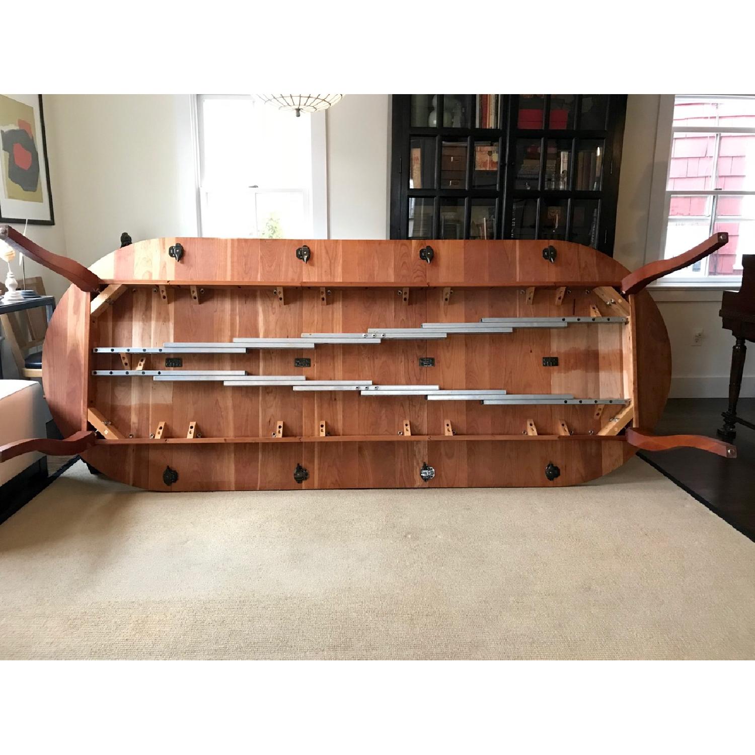 Crate & Barrel Dancer Round Extension Dining Table - image-7