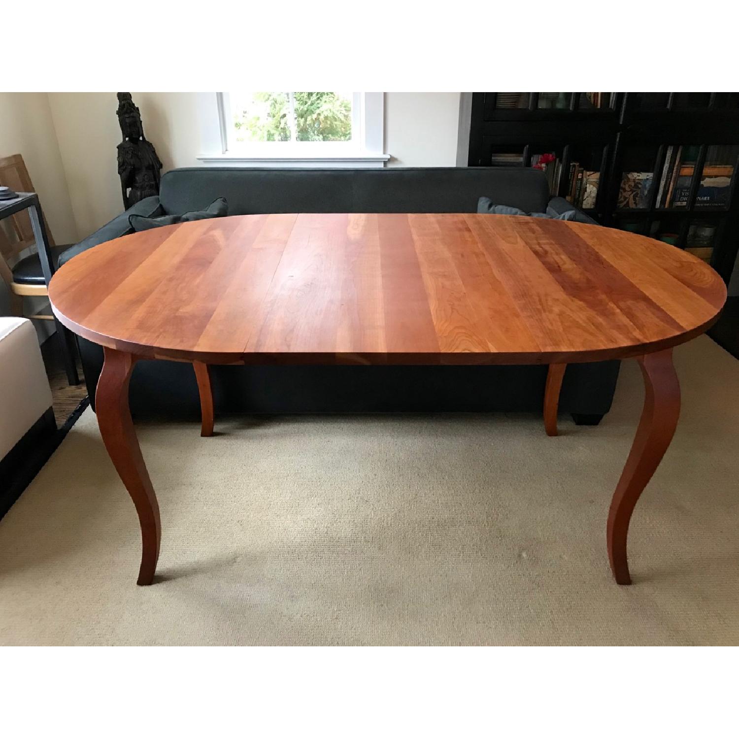 Crate & Barrel Dancer Round Extension Dining Table - image-9
