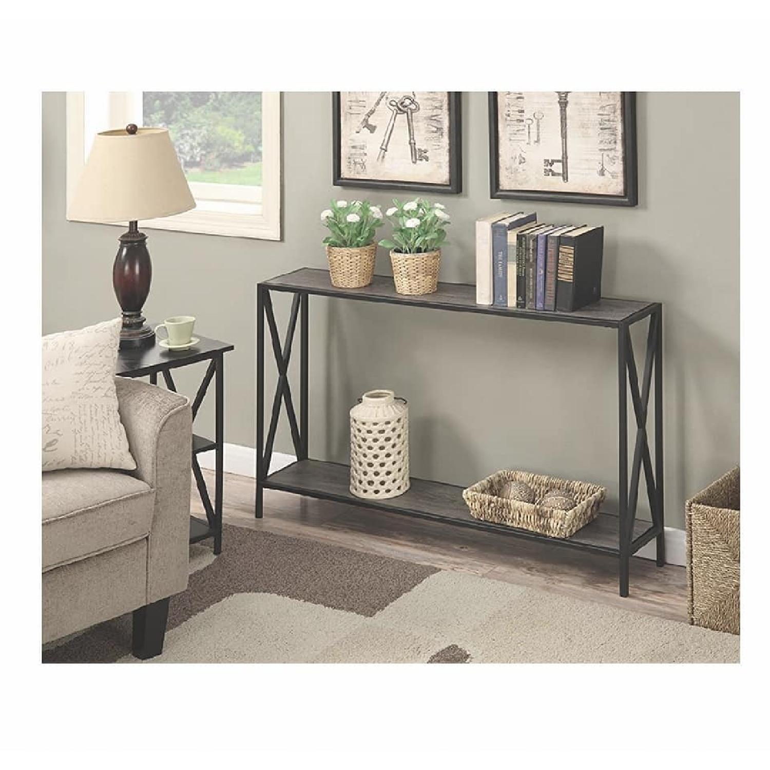 Convenience Concepts Tucson Weathered Gray Console Table - image-2