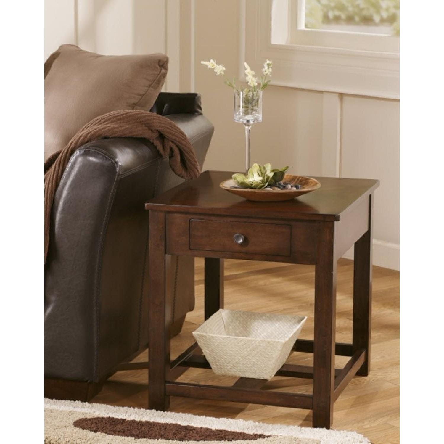Ashley Marion Dark Brown Rectangular End Table - image-1