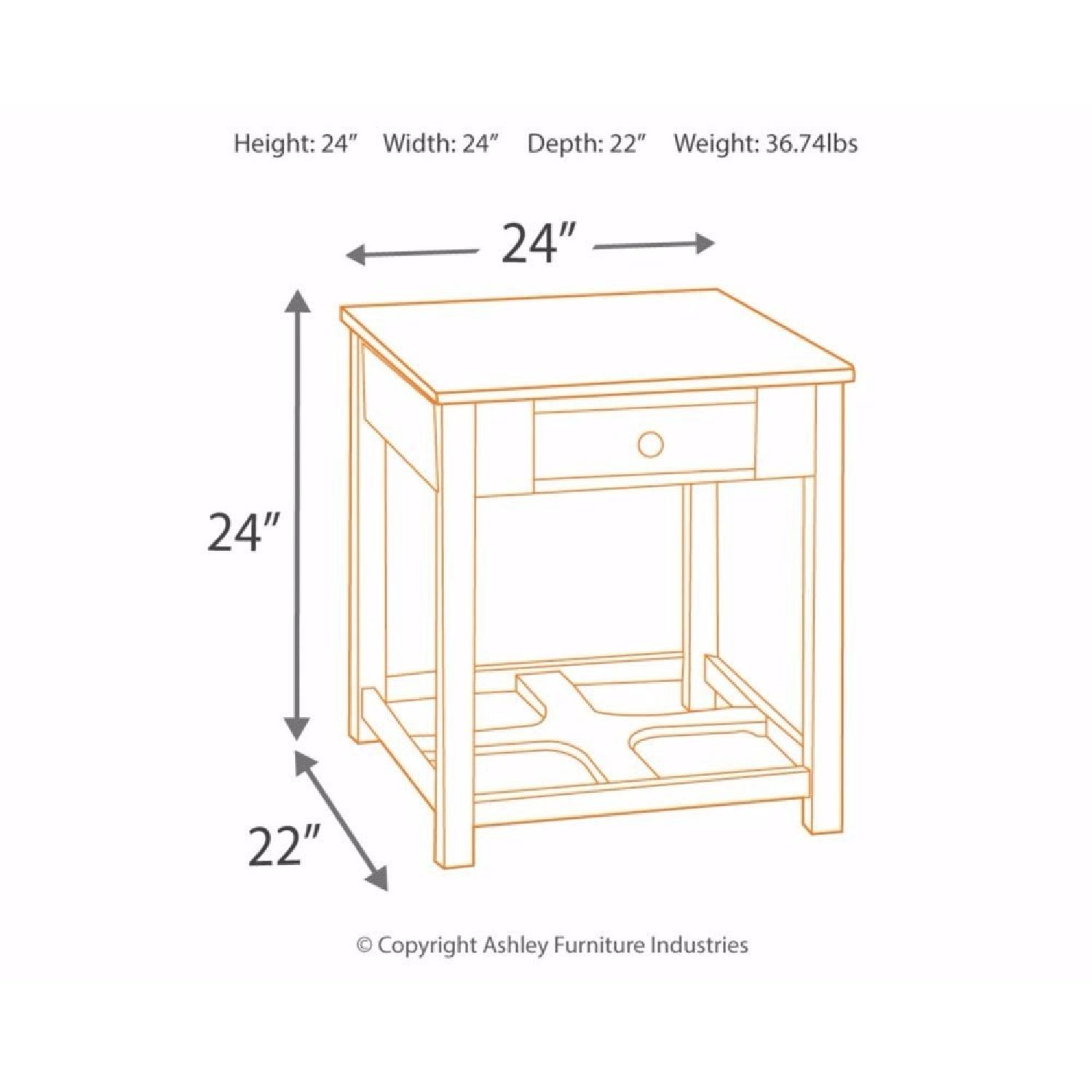 Ashley Marion Dark Brown Rectangular End Table - image-2
