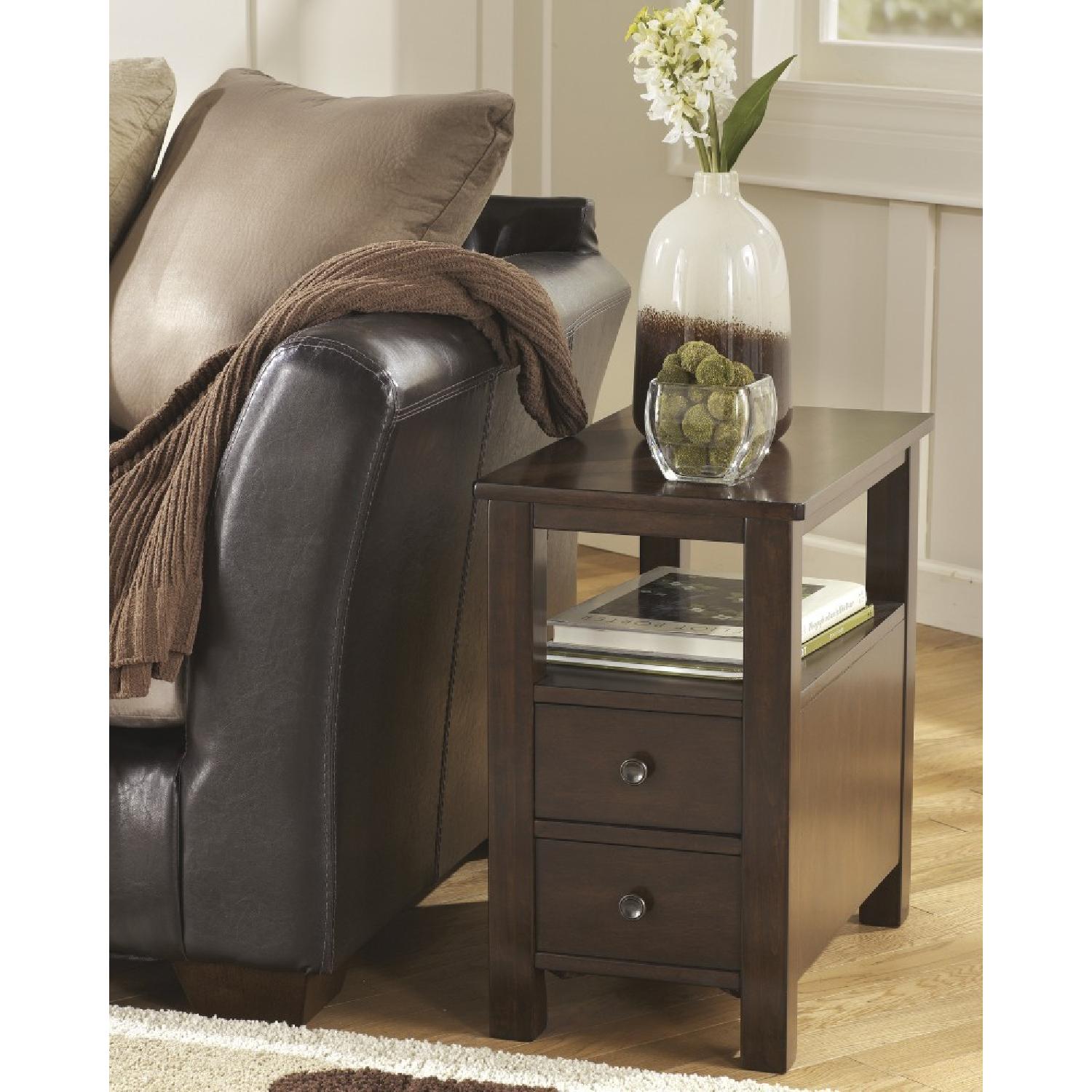 Ashley Marion Dark Brown Chair Side End Table - image-1