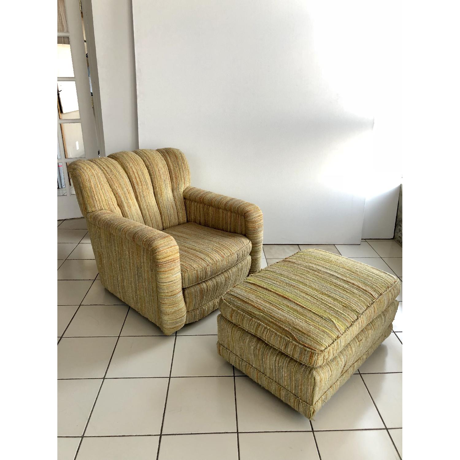 Vintage Mid Century Clamshell Armchair - image-2