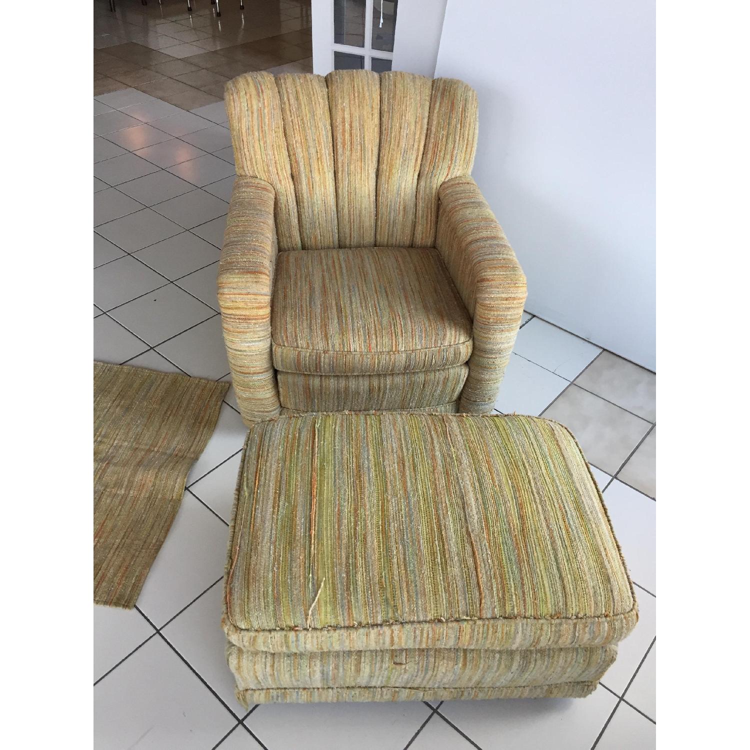 Vintage Mid Century Clamshell Armchair - image-5