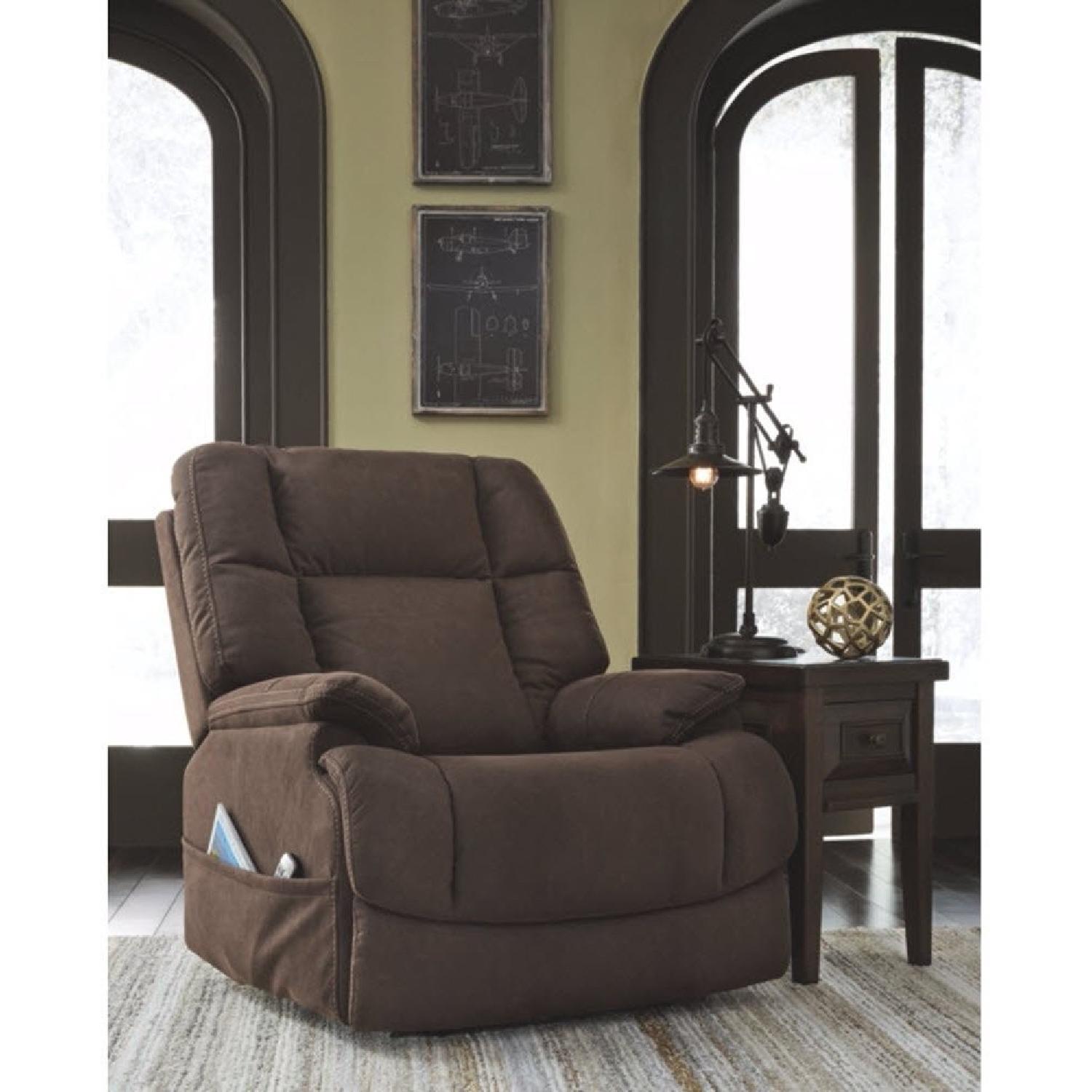 Ashley Furniture Hindell Park Rustic Brown Square End Table - image-2