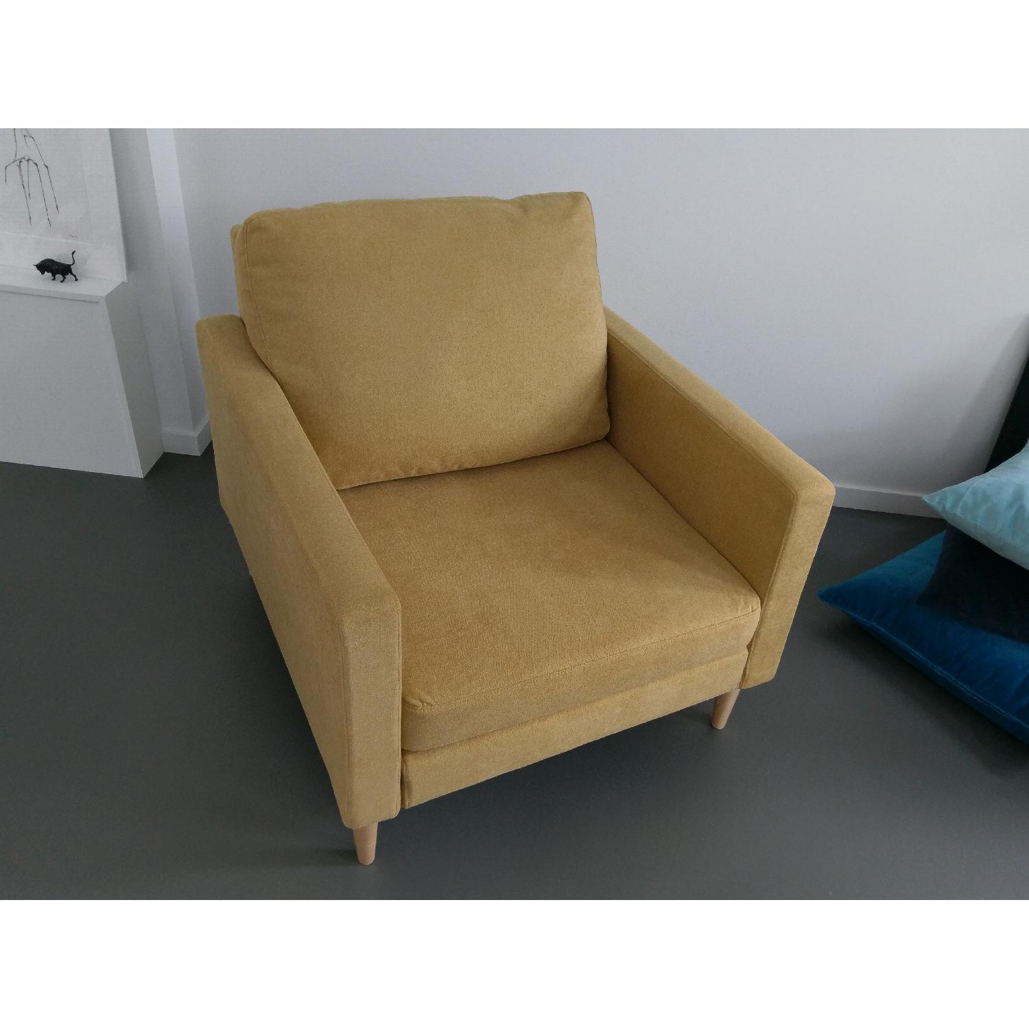 Campaign Harvest Yellow Chair - image-1