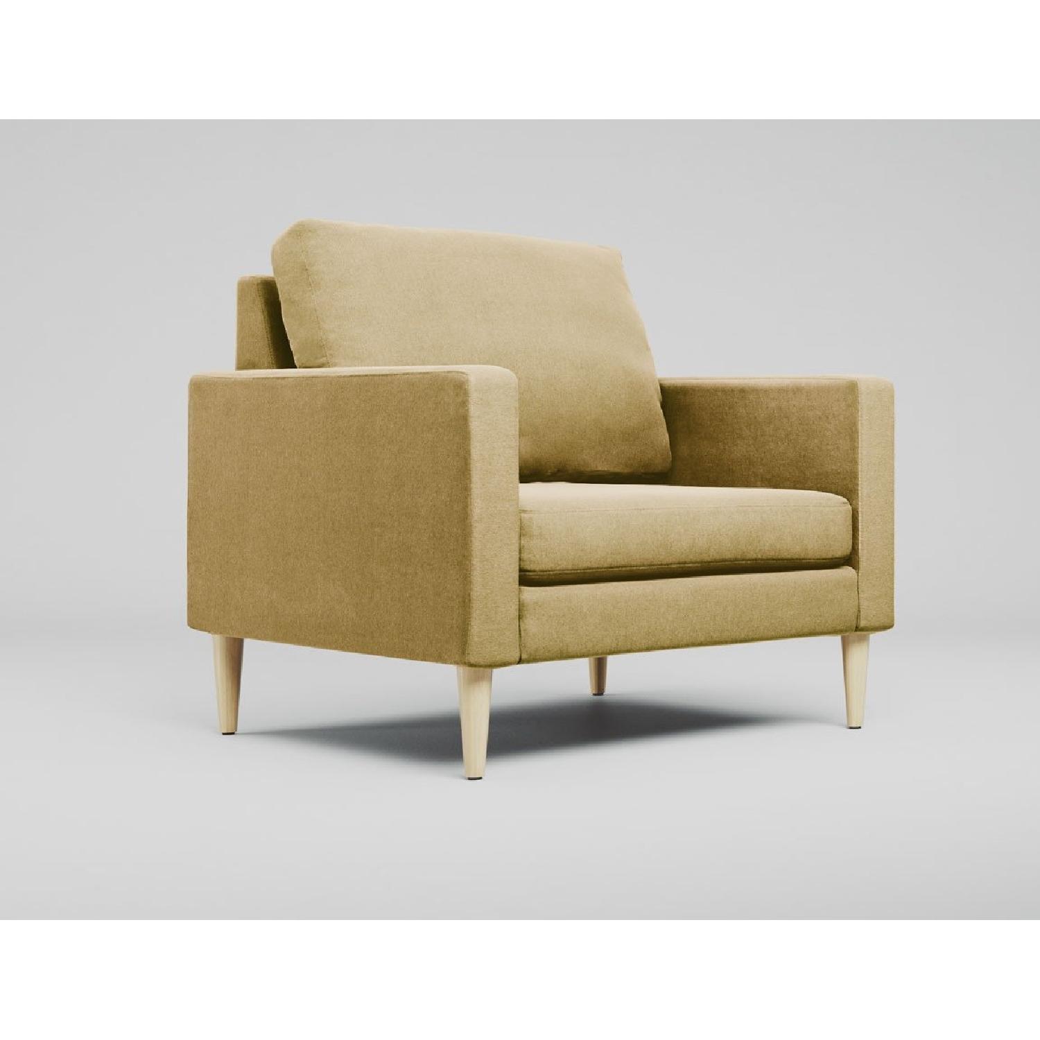 Campaign Harvest Yellow Chair - image-0