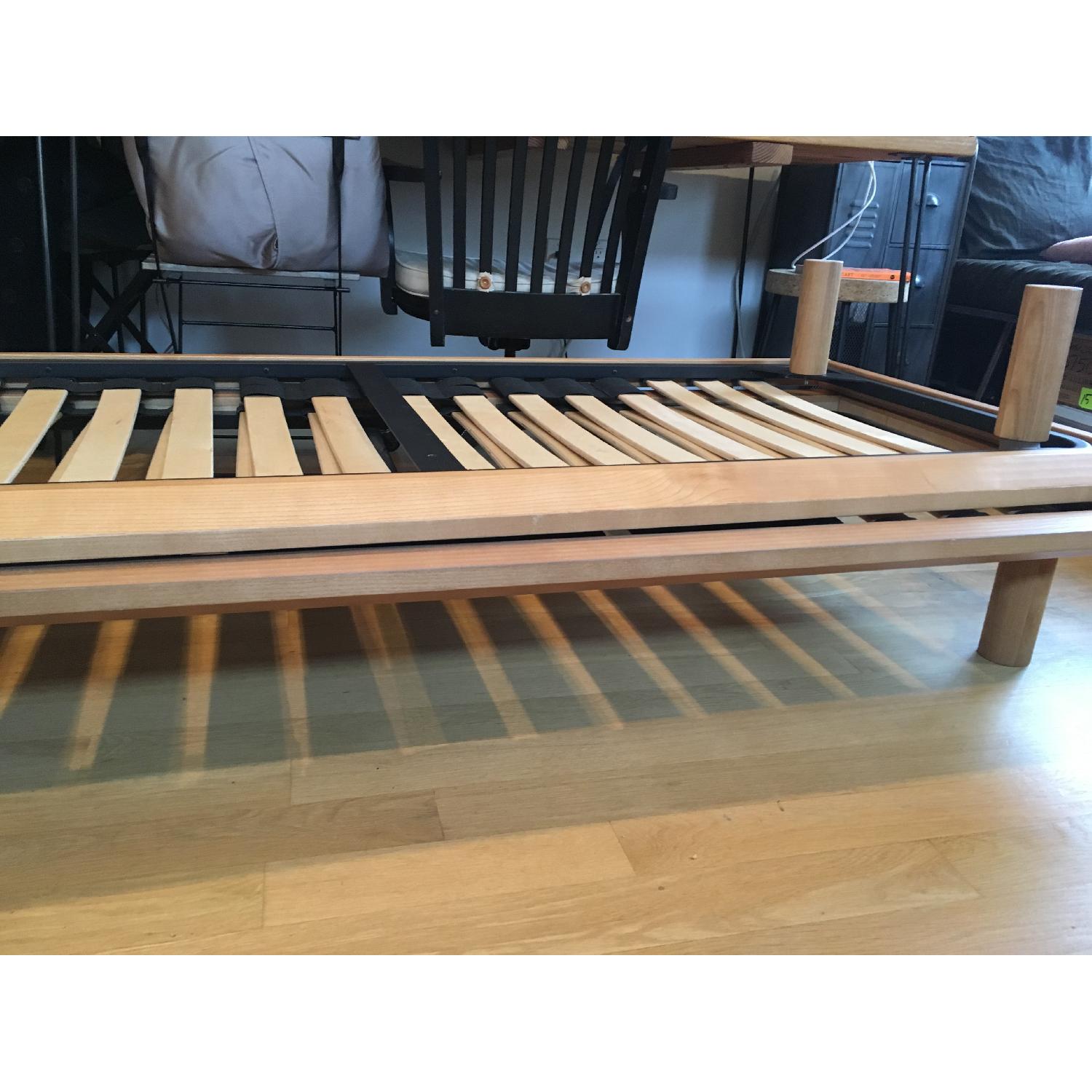 Muji Solid Oak Wood Bed Frame AptDeco