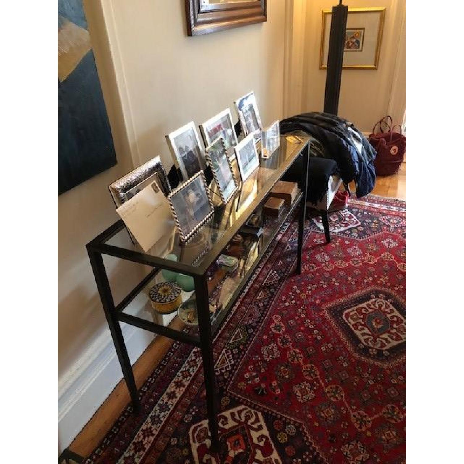 Pottery Barn Tanner Glass Console Table - image-1