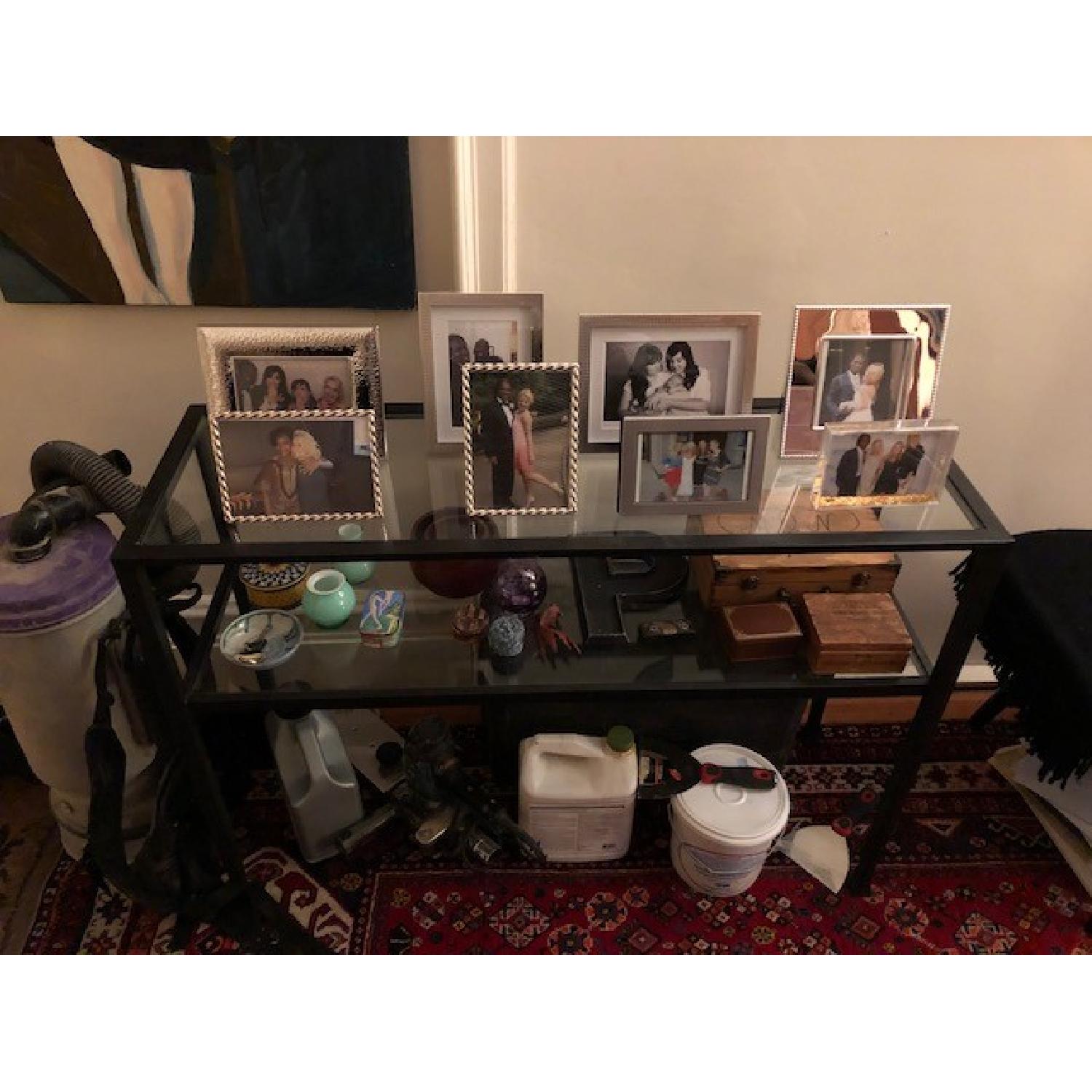 Pottery Barn Tanner Glass Console Table - image-2