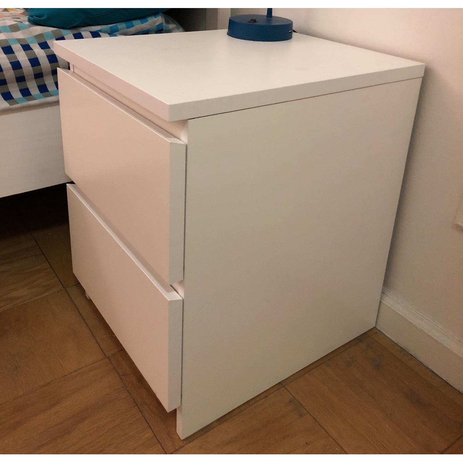 Ikea Malm White 2 Drawer Chest - image-3