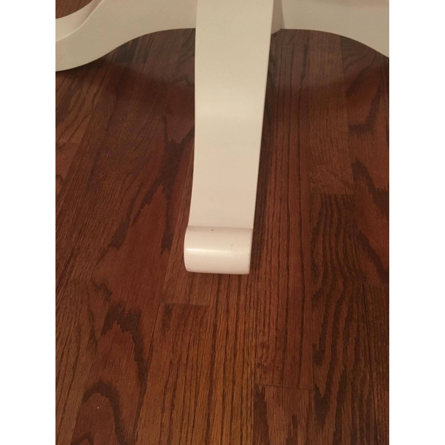 Crate & Barrel Avalon White Extension Dining Table - image-8